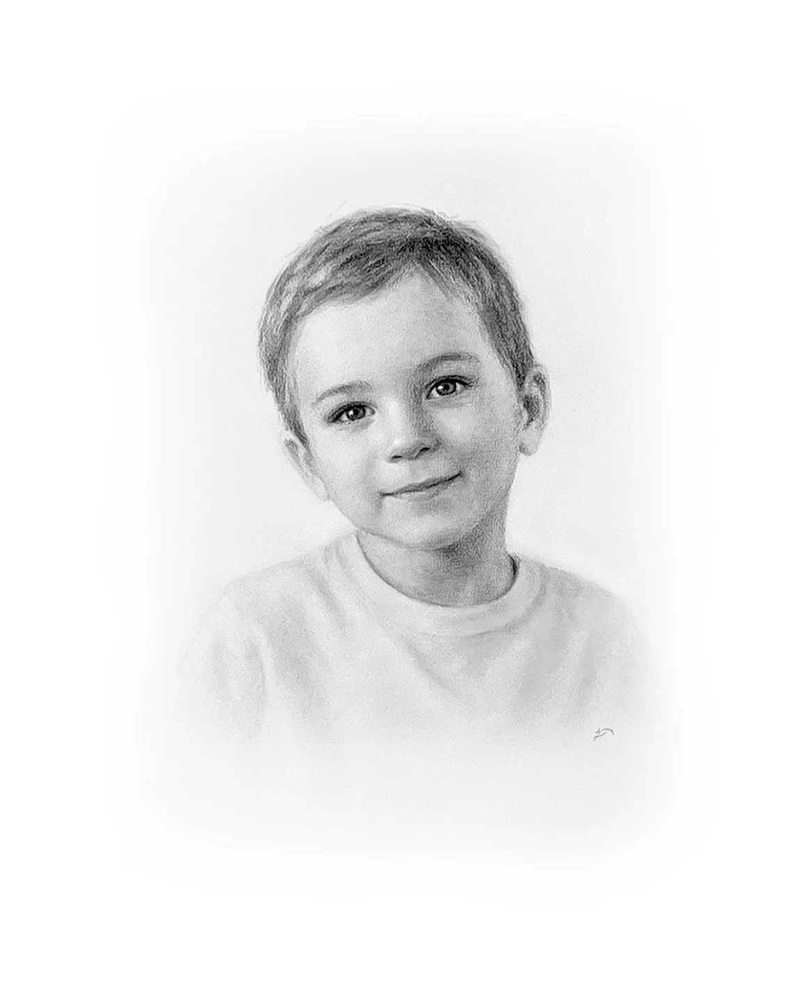 Young boy - Charcoal on Paper