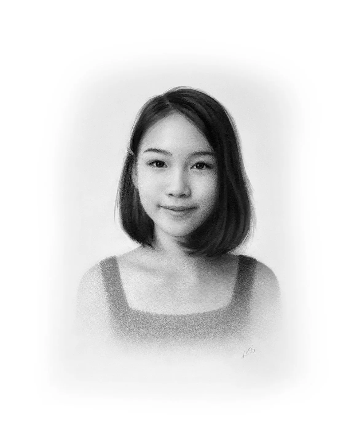 Girl - Charcoal on Paper