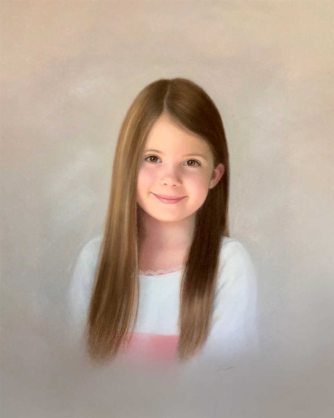 Girl - Pastel on Paper