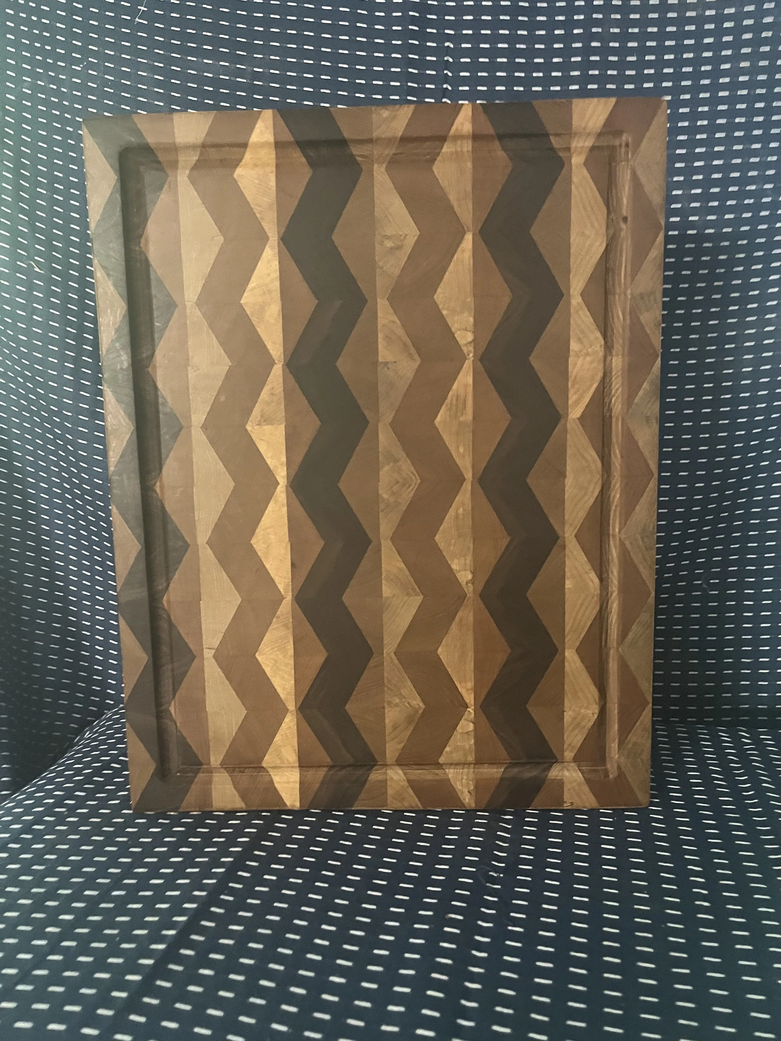 END GRAIN WALNUT, CHERRY AND OAK