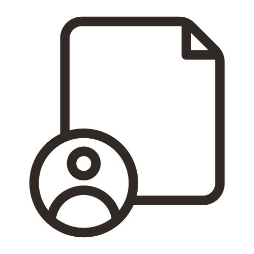 Icon of a document with a sad face emoticon.