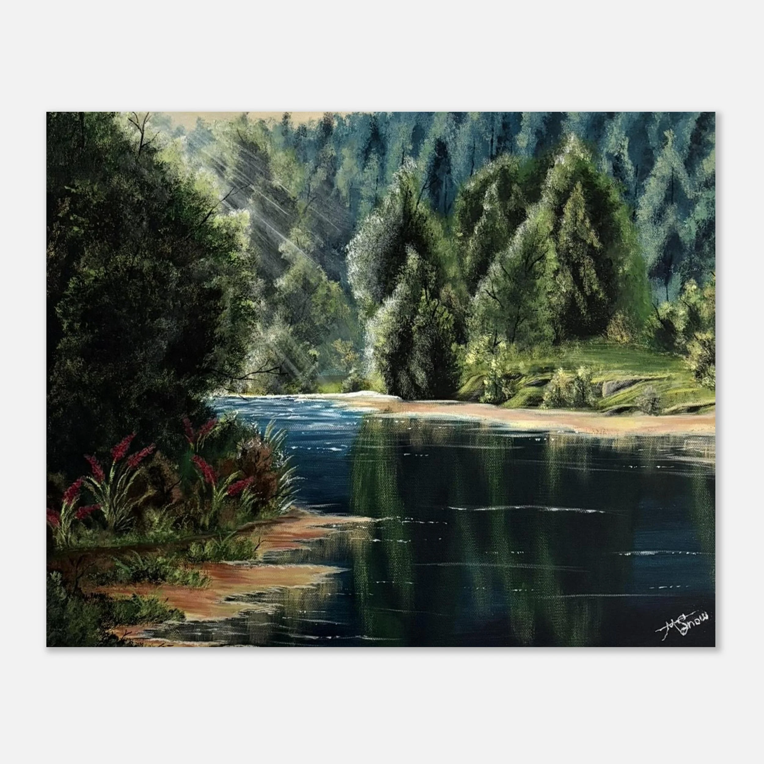 "Nevrine Creek" - Matte Paper Poster - 16x20″
