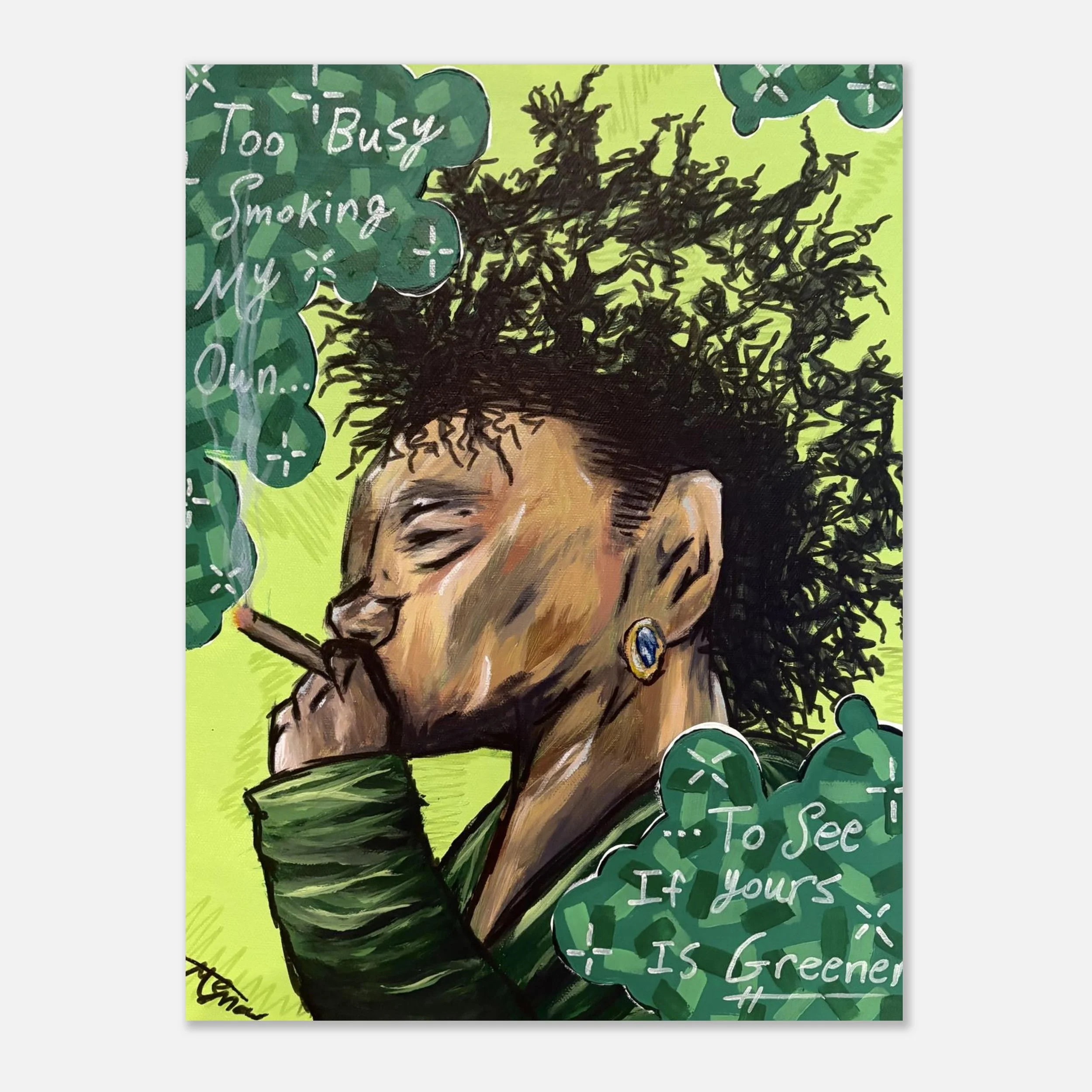 "Busy Being Me" - Matte Paper Poster - 12x16″