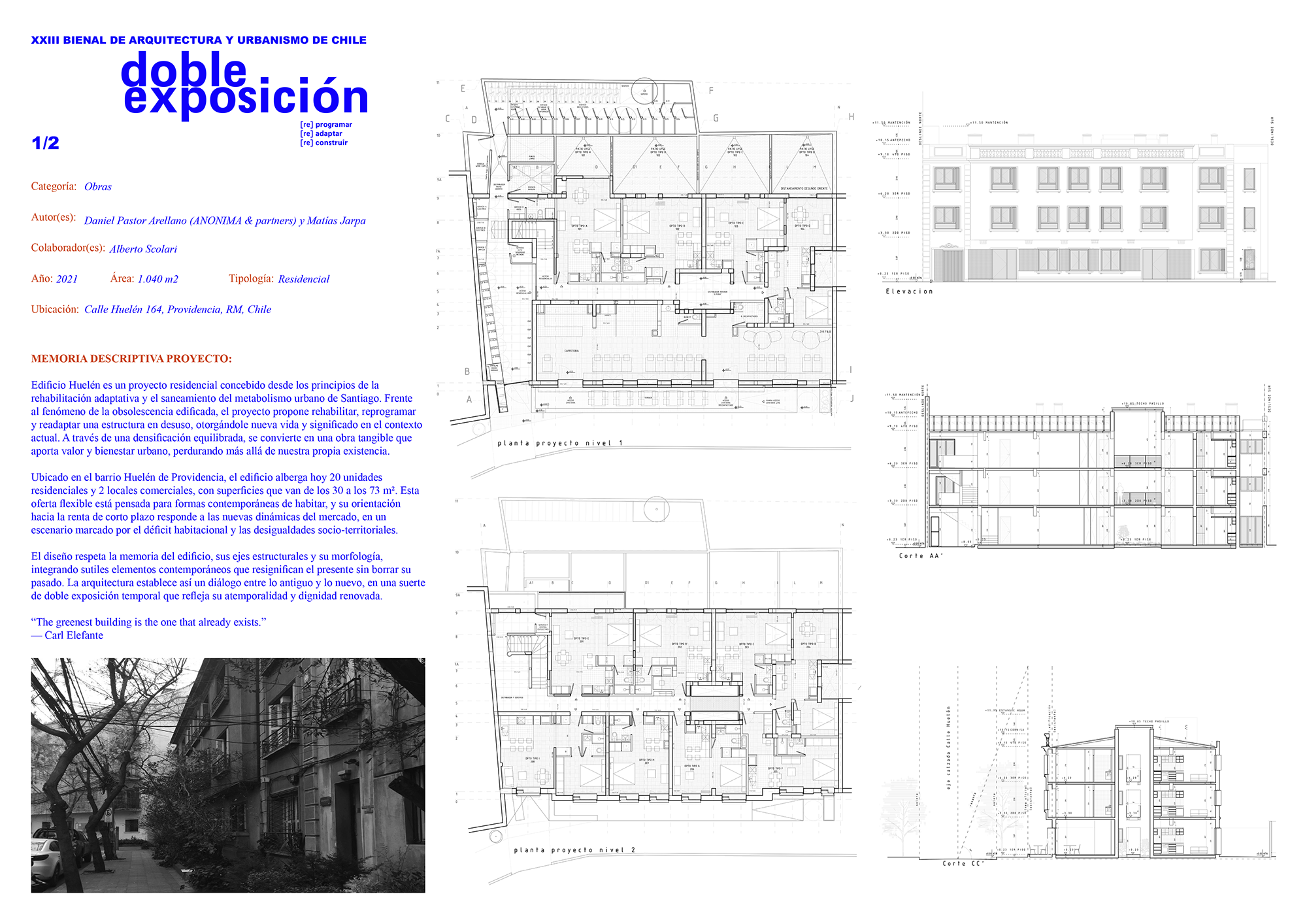 Proyecto Huelén 166 Bienal de Arquitectura
