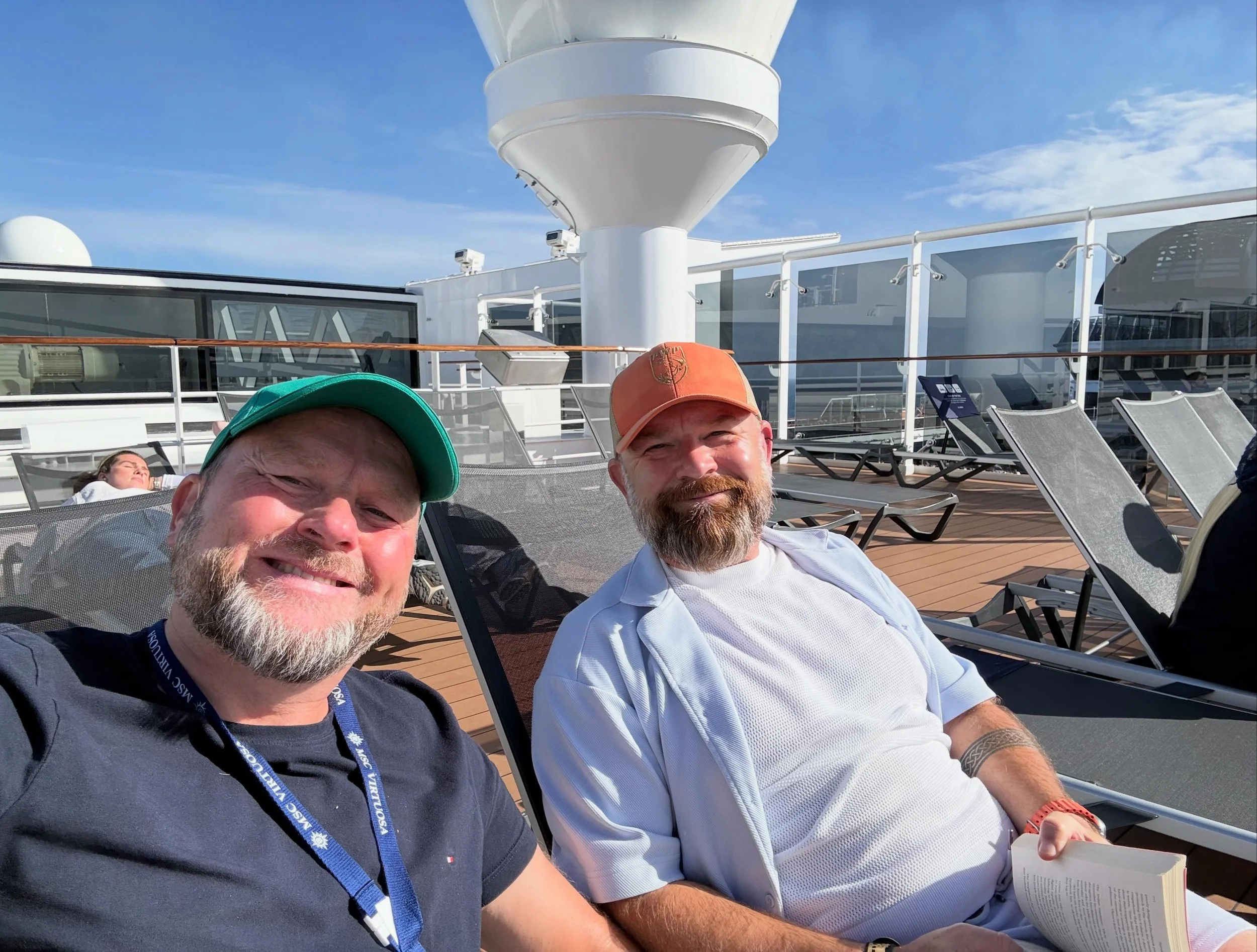 Enjoying the late september sun on our last day on MSC Virtuosa, what a ship and what beats this views? #msccruisesofficial #mscvirtuosa #