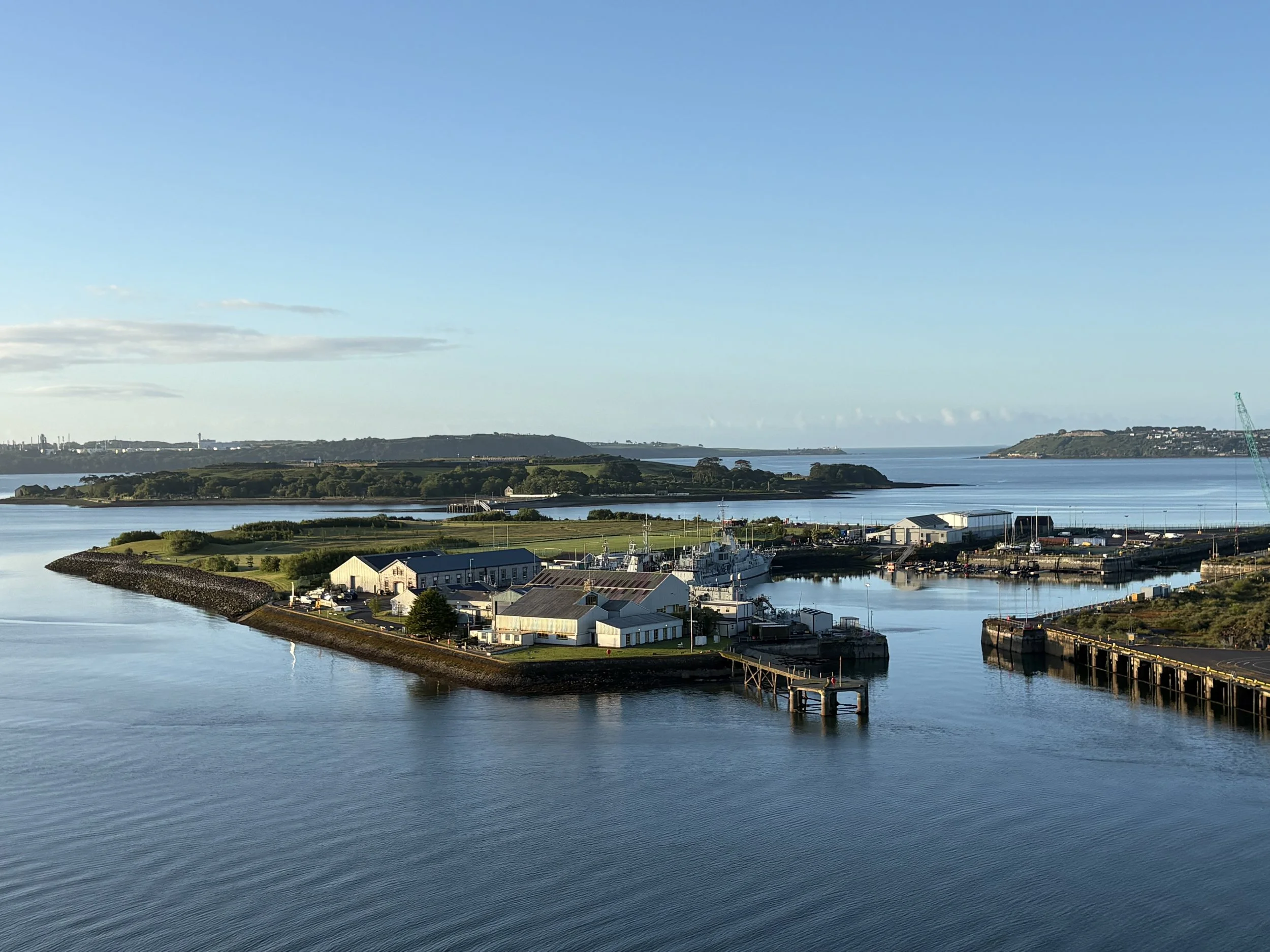 Haulbowline with the headquarter of the Irish Naval Service