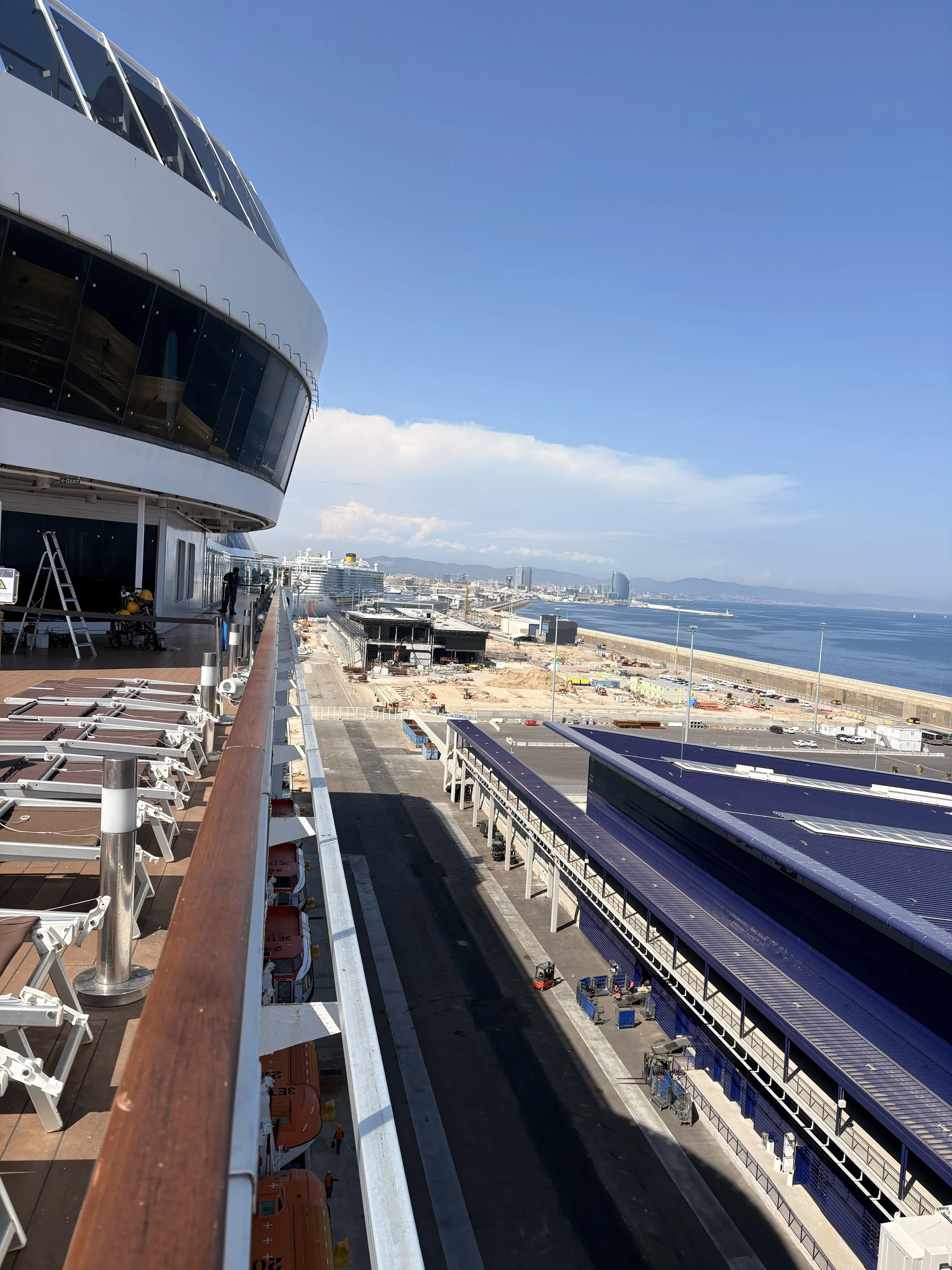 Barcelona Cruise port from MSC Fantasia