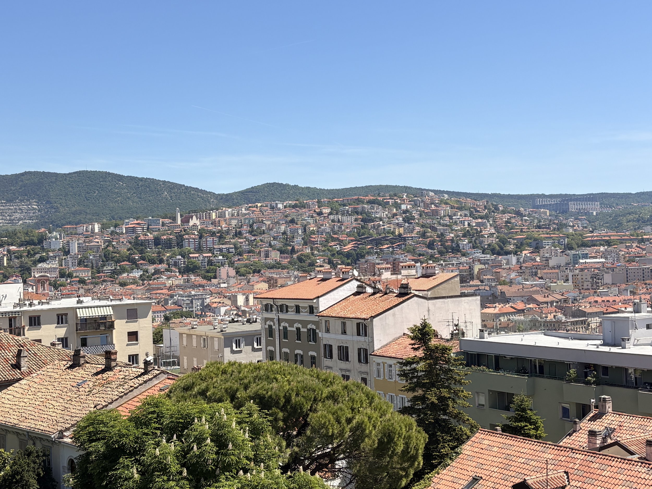 beautiful view of Trieste inland