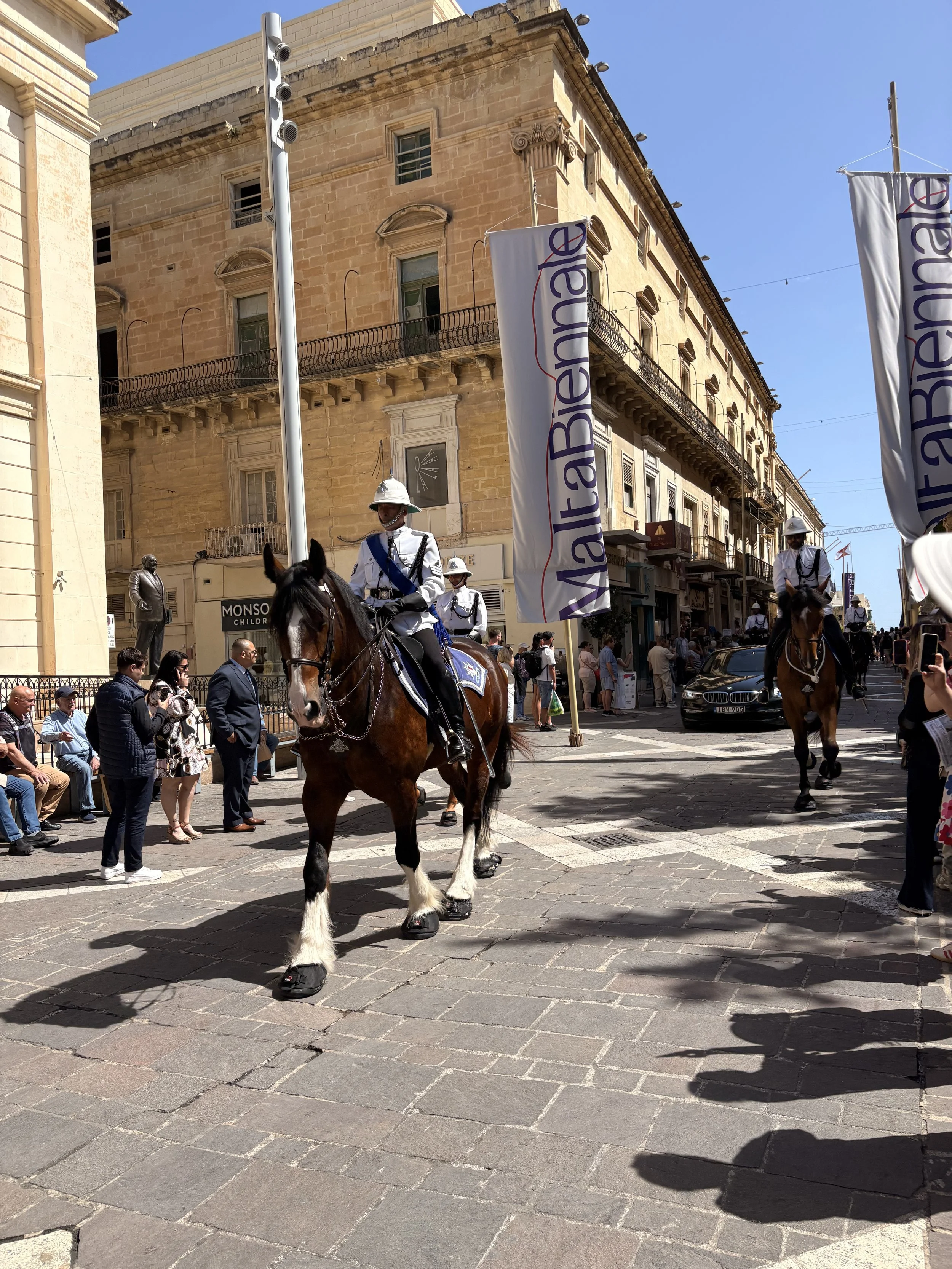 Mounted guards of the armed forces of Malta