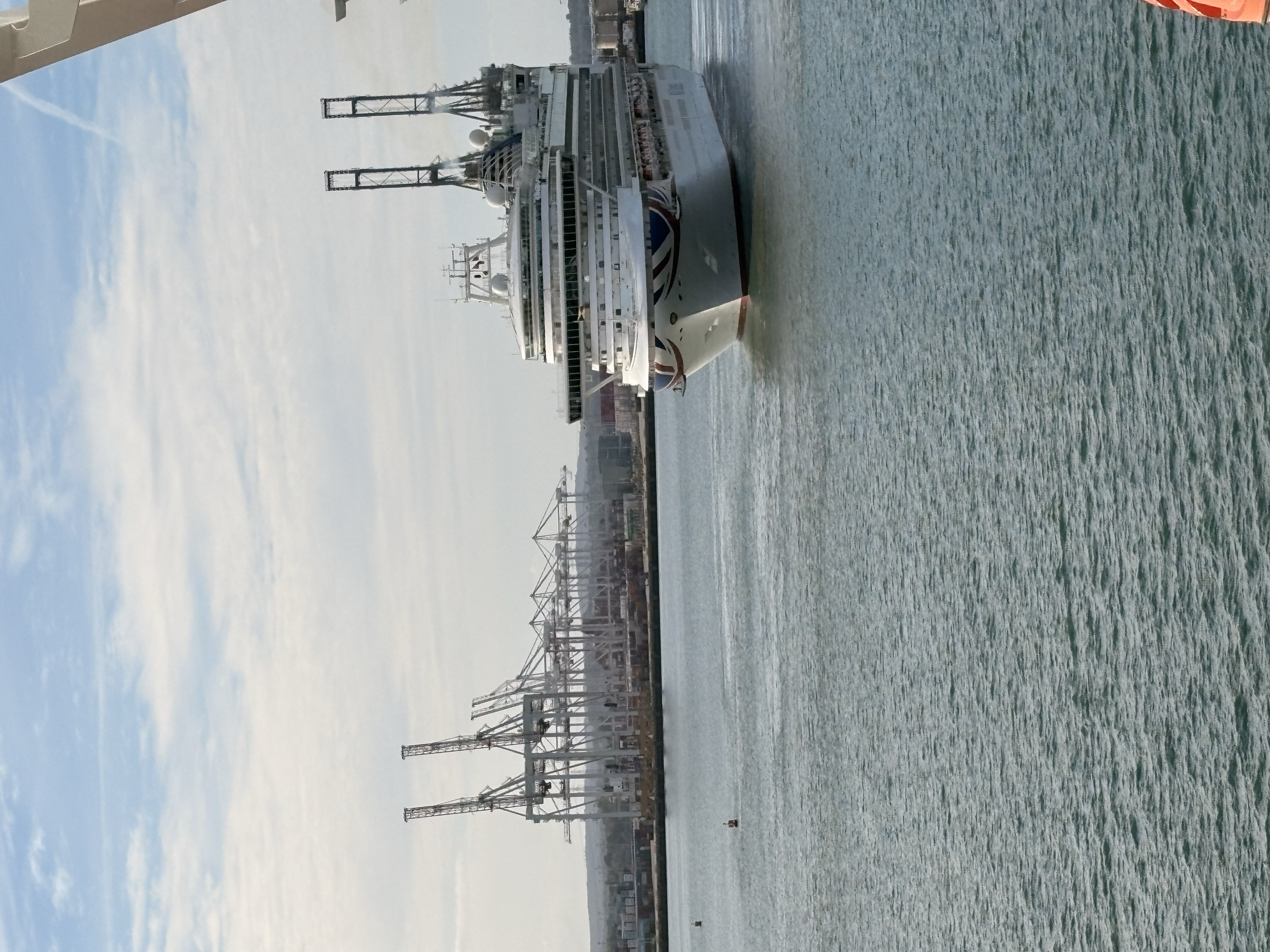 Followed by P&O's Iona