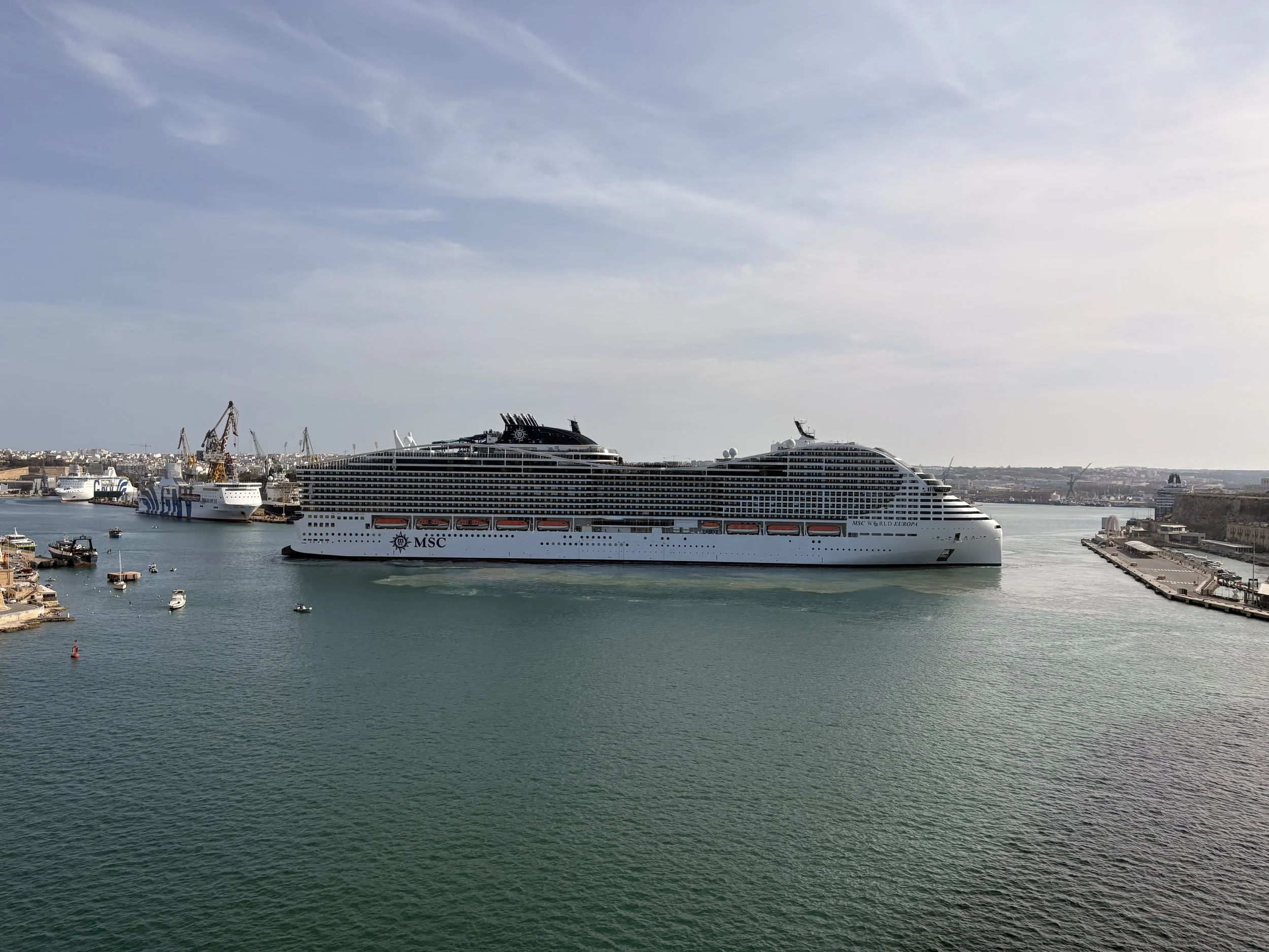 MSC World Europa sail away