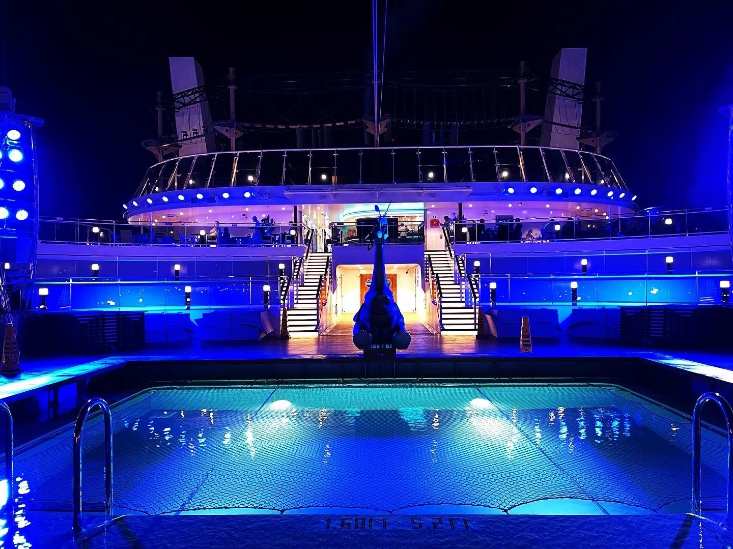 Pool illuminated 