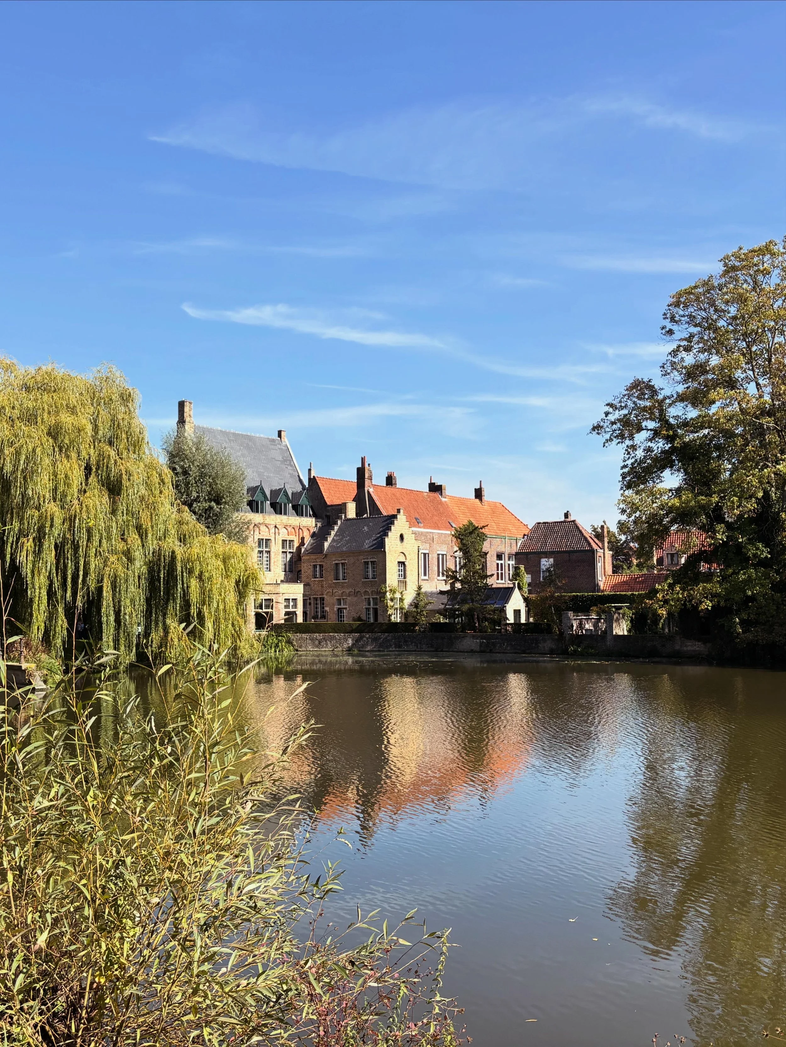 The Minnewater lake, also known as the Lake of Love