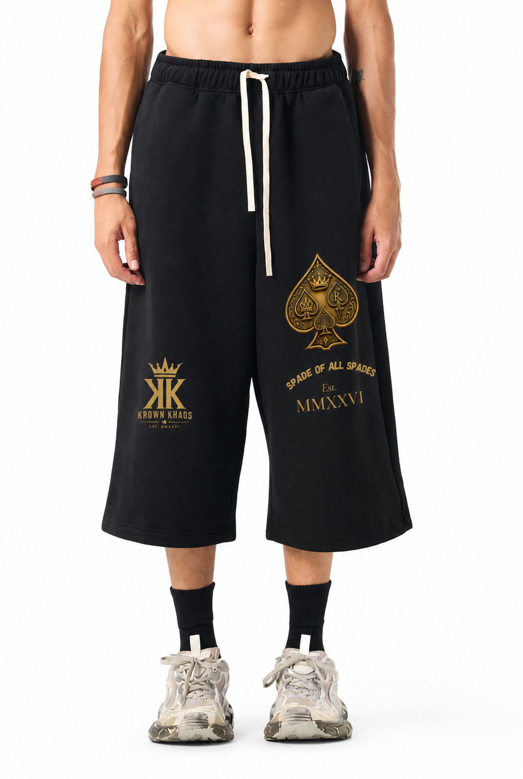Krown Khaos spade of all spadesThree-quarter Sweatpants