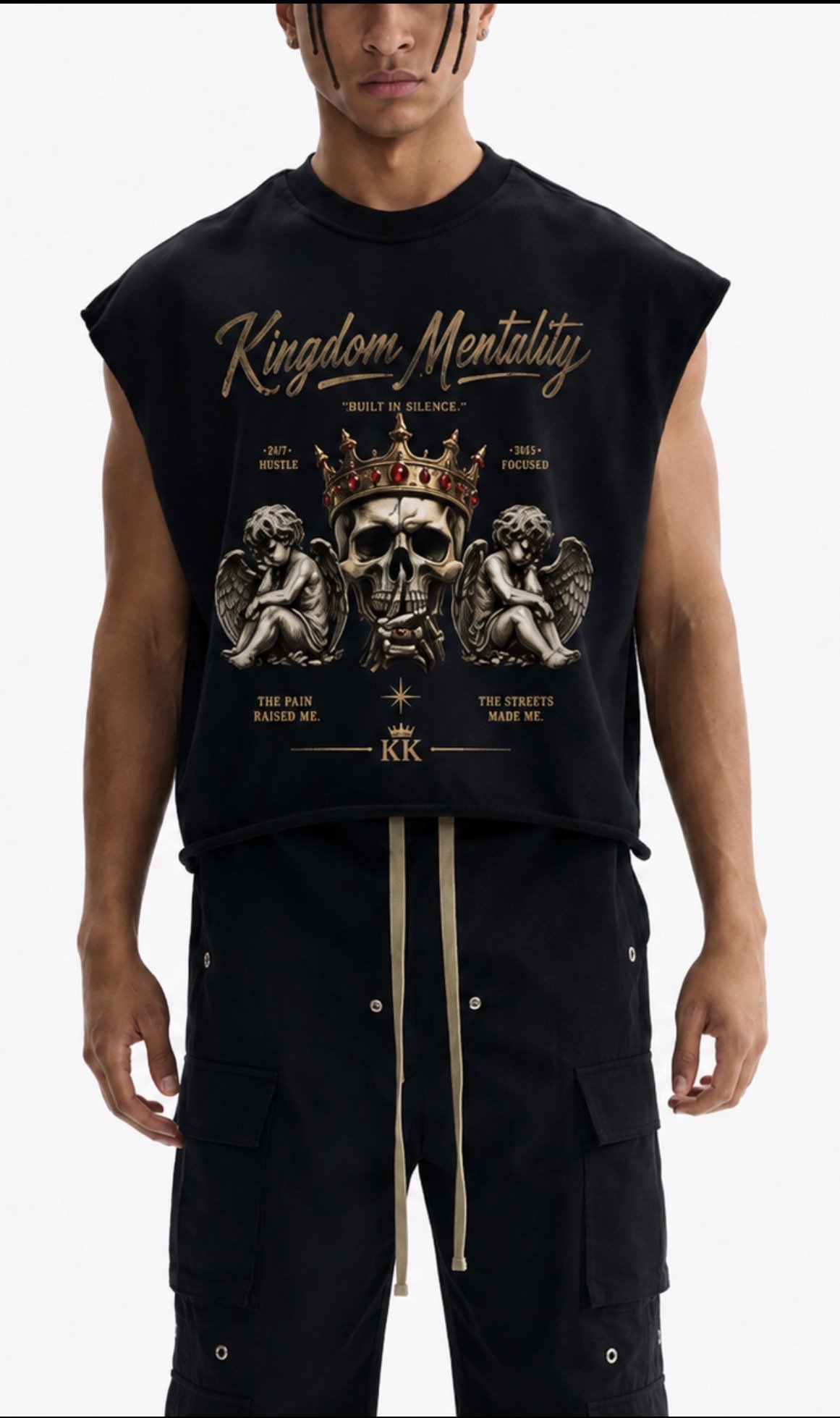 Kingdom Mentality French Terry Boxy Tank Top