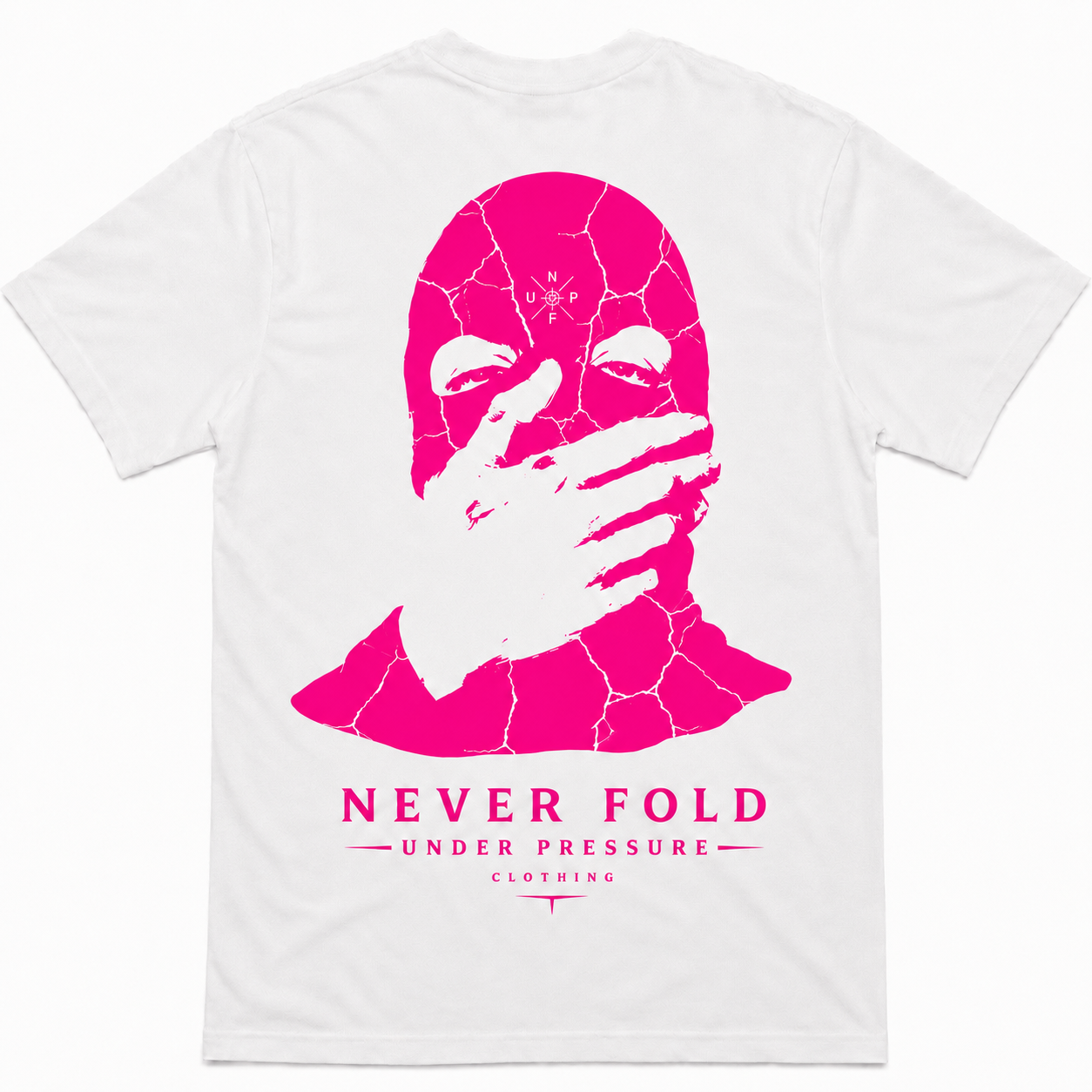 'Never Fold Under Pressure' Graphic T-Shirt Multi-Color