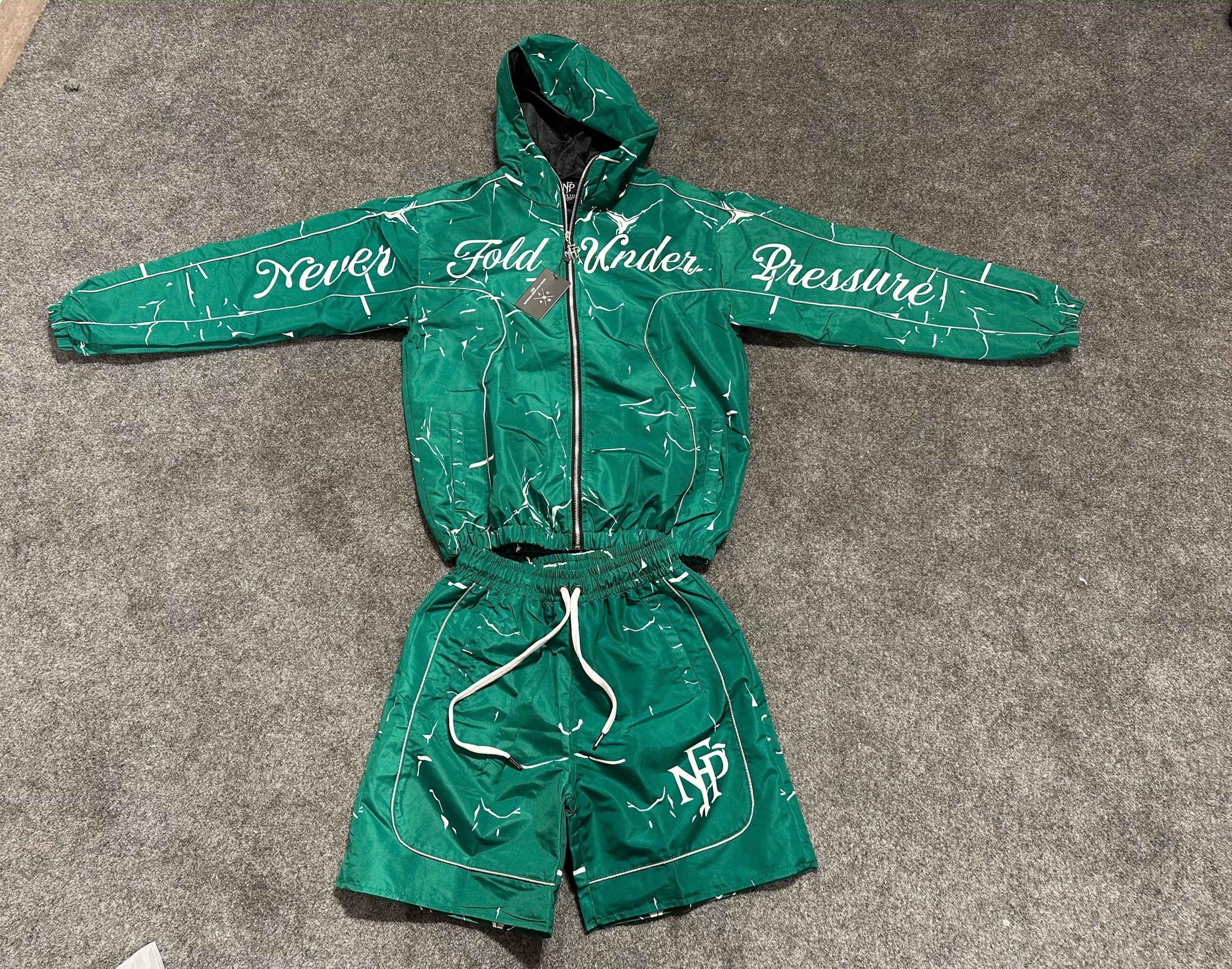 Green Cracked Tracksuit