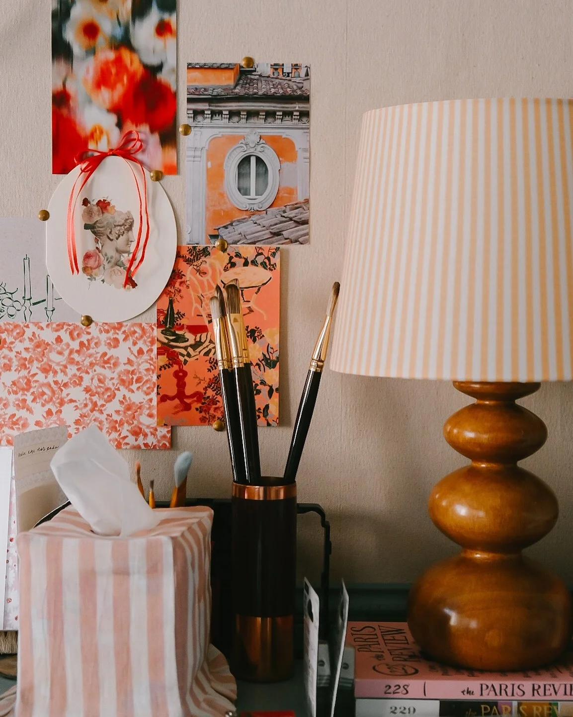 Some recent moments from the studio. I really don&rsquo;t know how to show up in this space anymore so I&rsquo;ve just been creating in my space, snapping photos when there is a vignette that brings me joy. ✨🌸