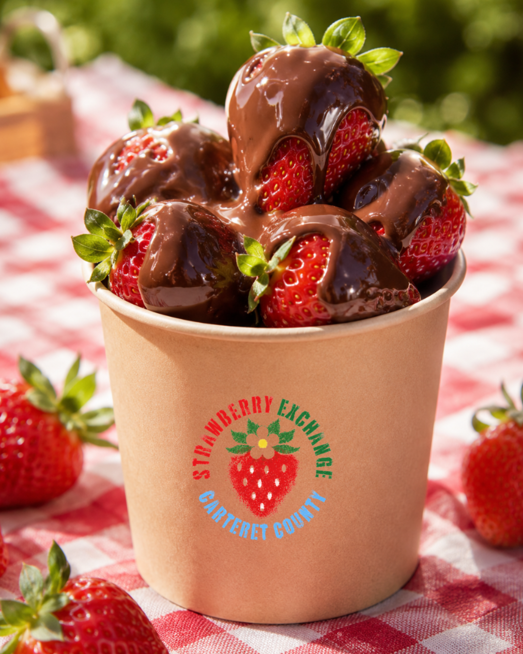 strawberry and chocolate sauce farmers market carteret county