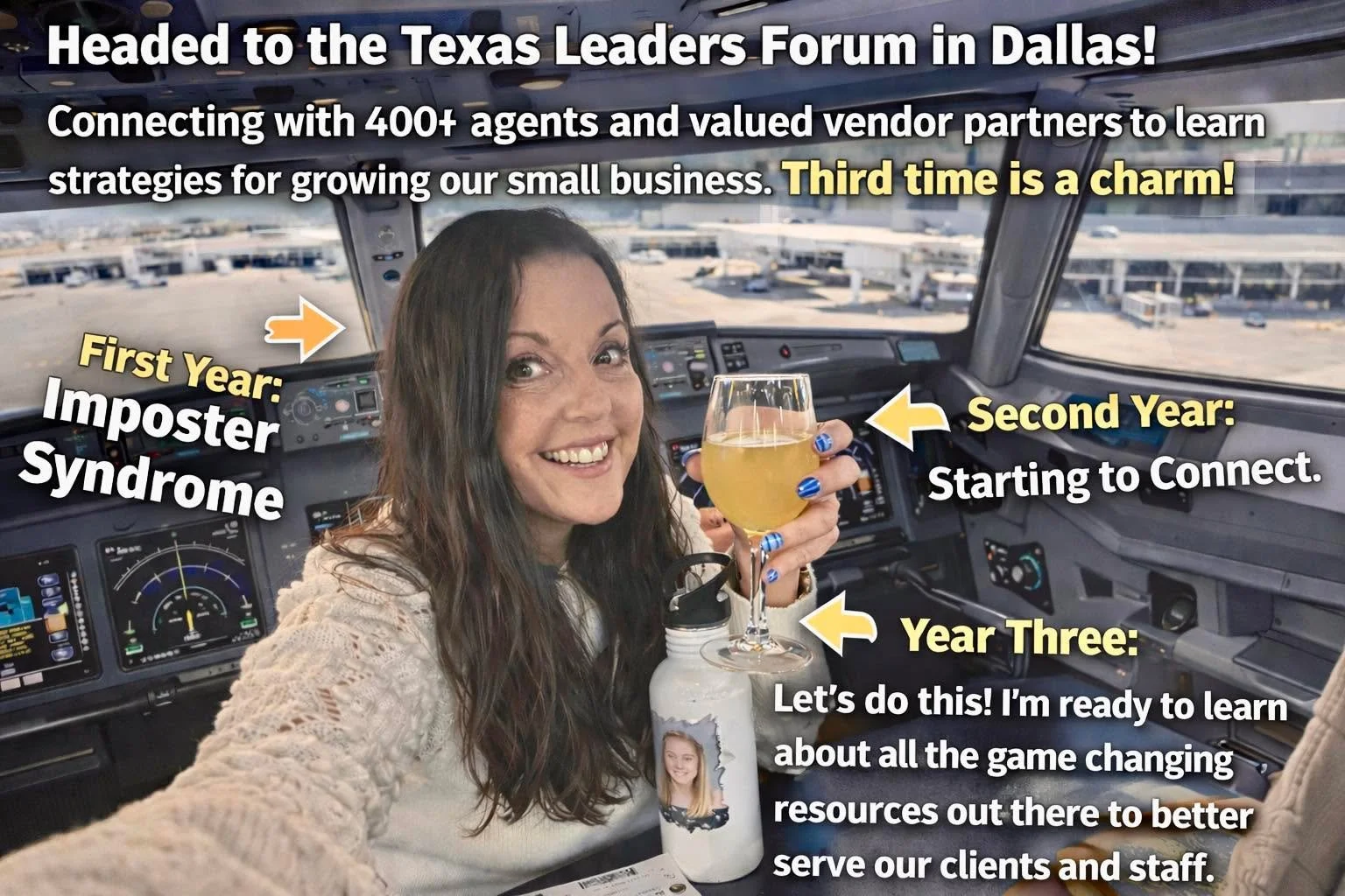 Dallas Bound! Allstate Texas Leaders Forum! ⭐️ 
Weird, I actually got to airport and checked my bag a full hour before my flight. Who am I?! 😆 IYKYK

Pretty pumped to see my Dallas GF&rsquo;s Friday for a wine safari!! 🍷 🦒 
https://www.saddlerocks