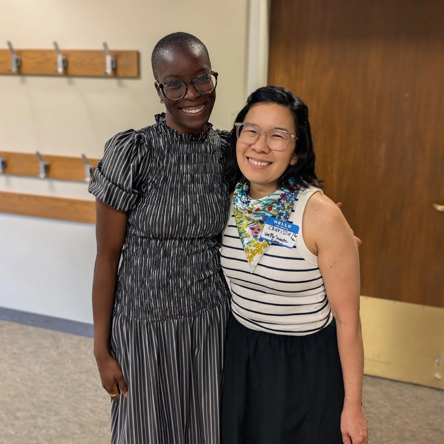 This week I got to meet with Moji Igun from @bluedaisiconsulting and representatives from @seattle_public_utilities to learn about the circular economy and how Seattle Sweater Repair can work alongside other small businesses to creatively reduce wast