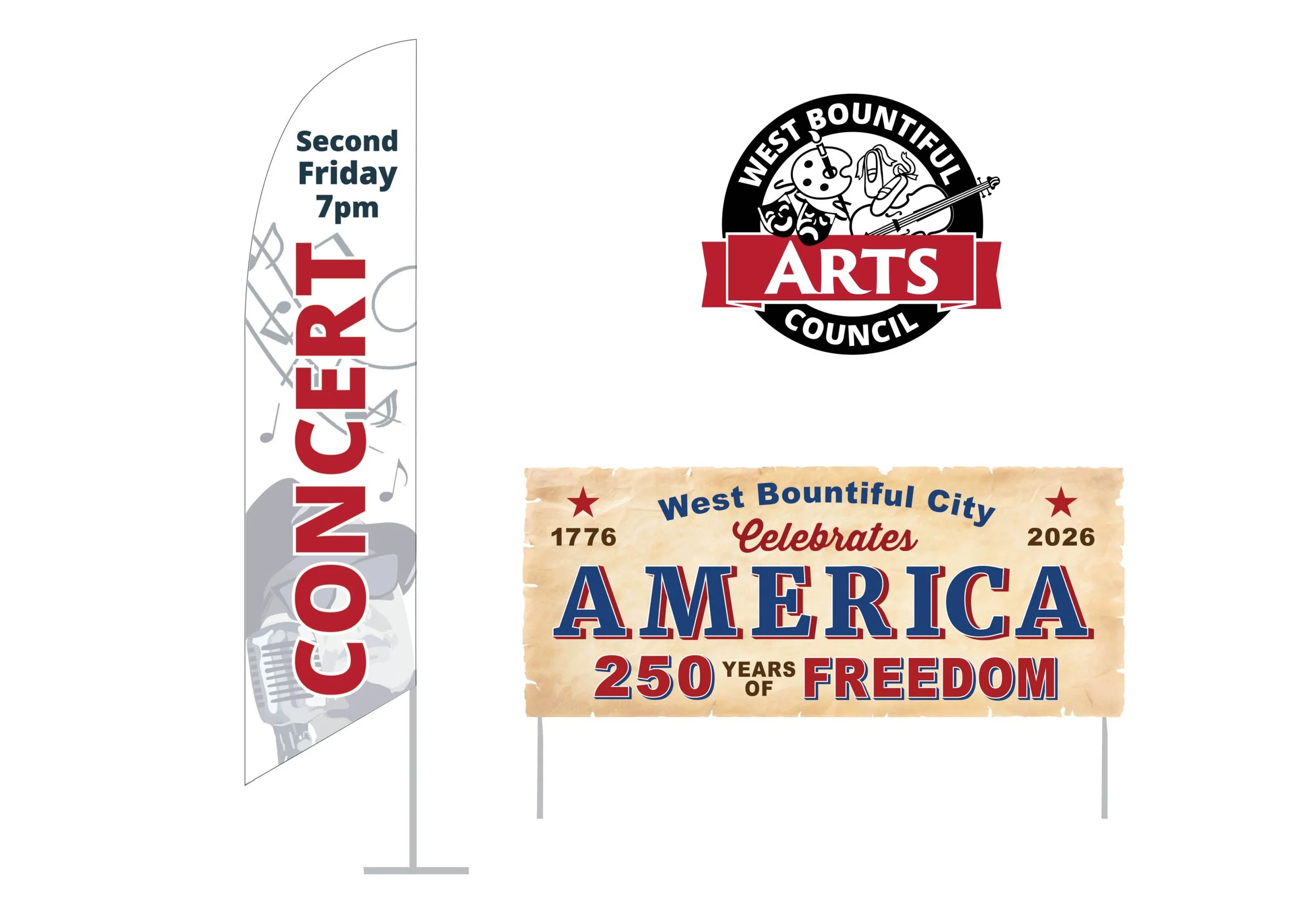  LOGO& EVENT SIGNAGE FOR WB ARTS COUNCIL