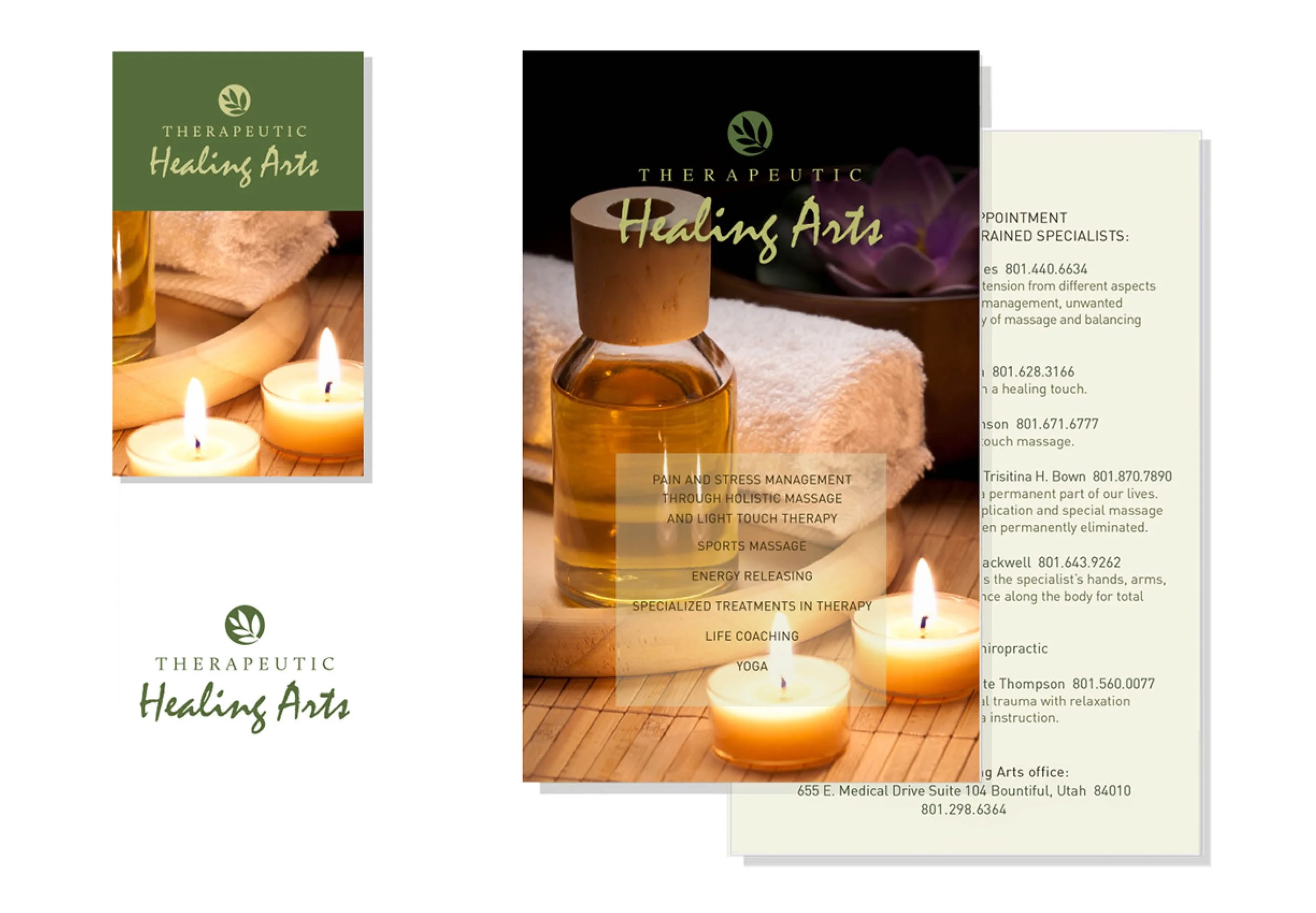 BRANDING AND MARKETING COLLATERAL FOR HEALING ARTS