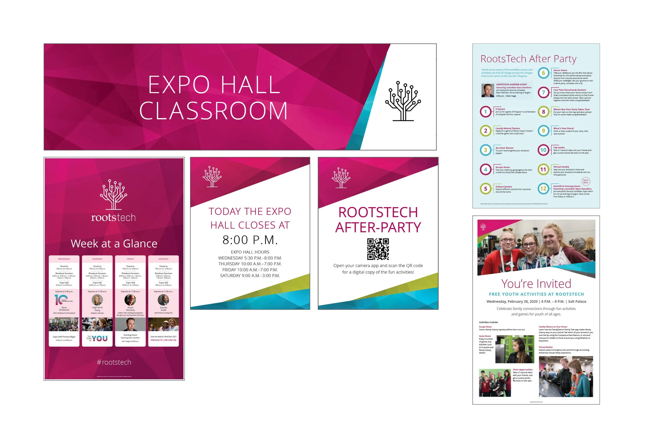 SIGNAGE & HANDOUTS FOR ROOTSTECH TRADESHOW
