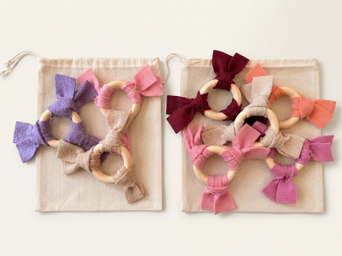 Felted Wood Ring Cat Toy