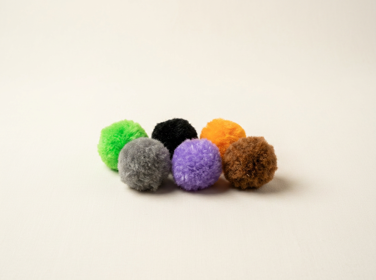 Halloween Catnip + Silvervine Pom Poms