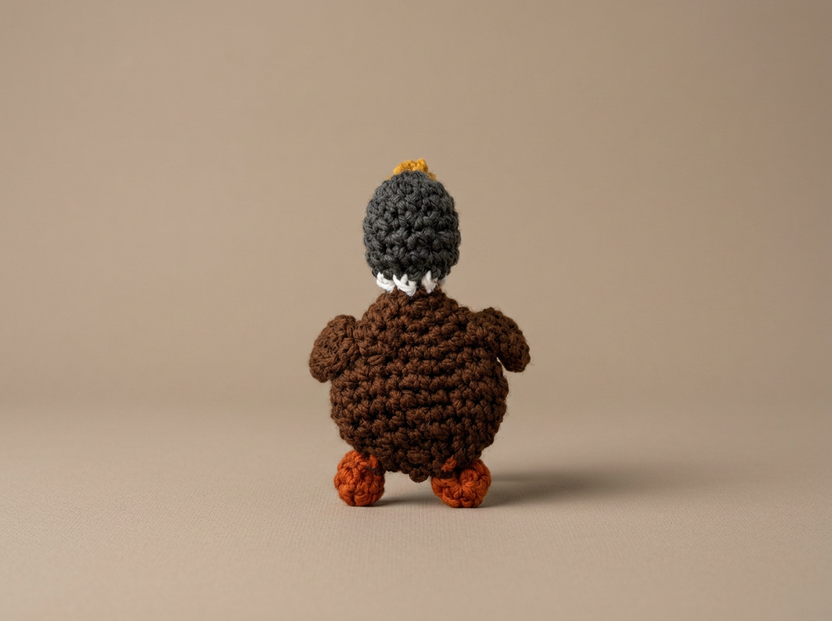 Crochet Squeky Bird Dog Toy