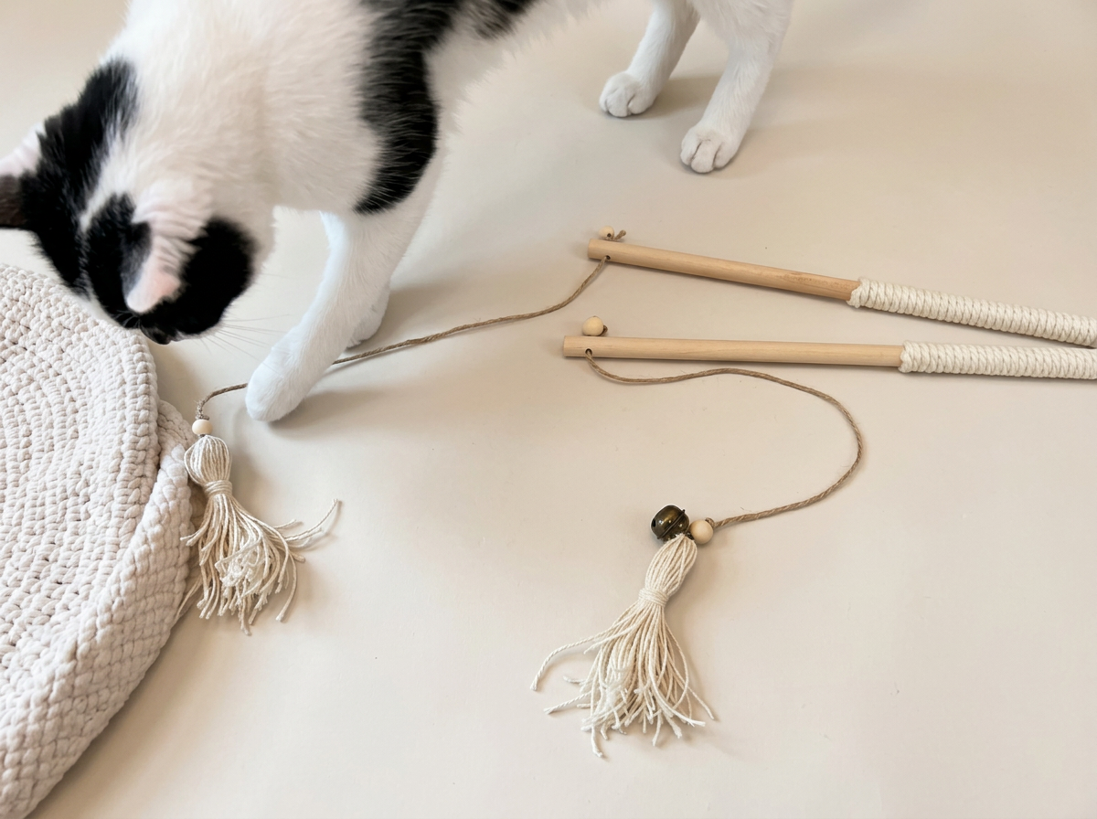 Ghost Wand Teaser Cat Toy