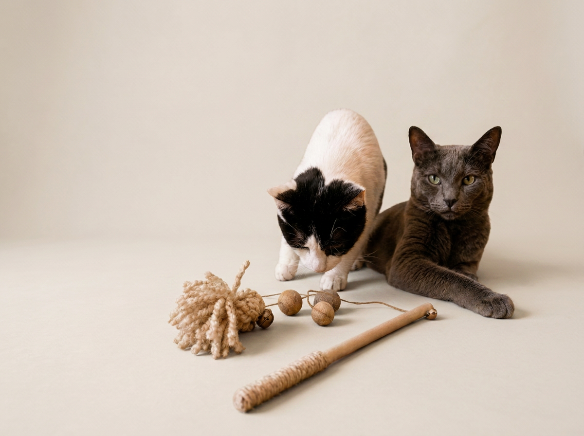 Cat Wand Toy with Oversized Tassel
