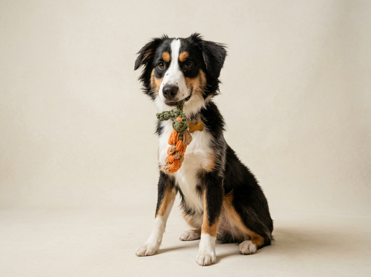Natural Carrot Rope Dog Toy