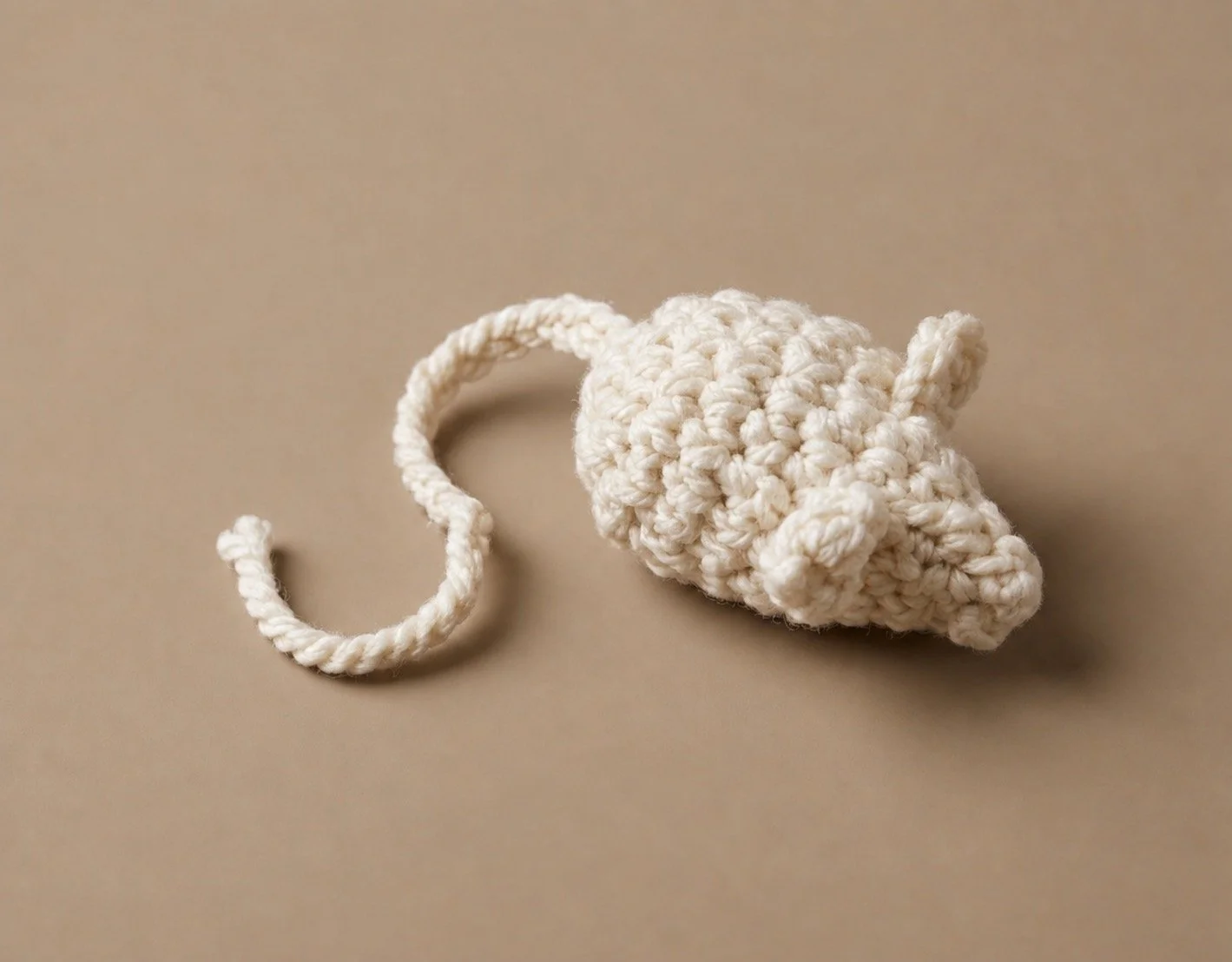 Jumbo Crochet Mouse Cat Toy