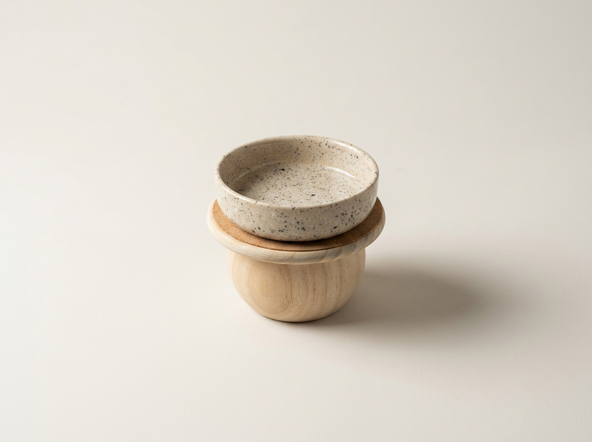 Handmade Wooden Cat Food Bowl Riser
