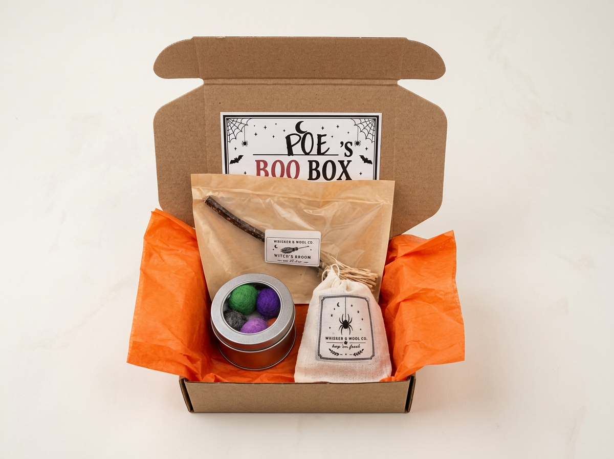 Halloween Cat Boo Box