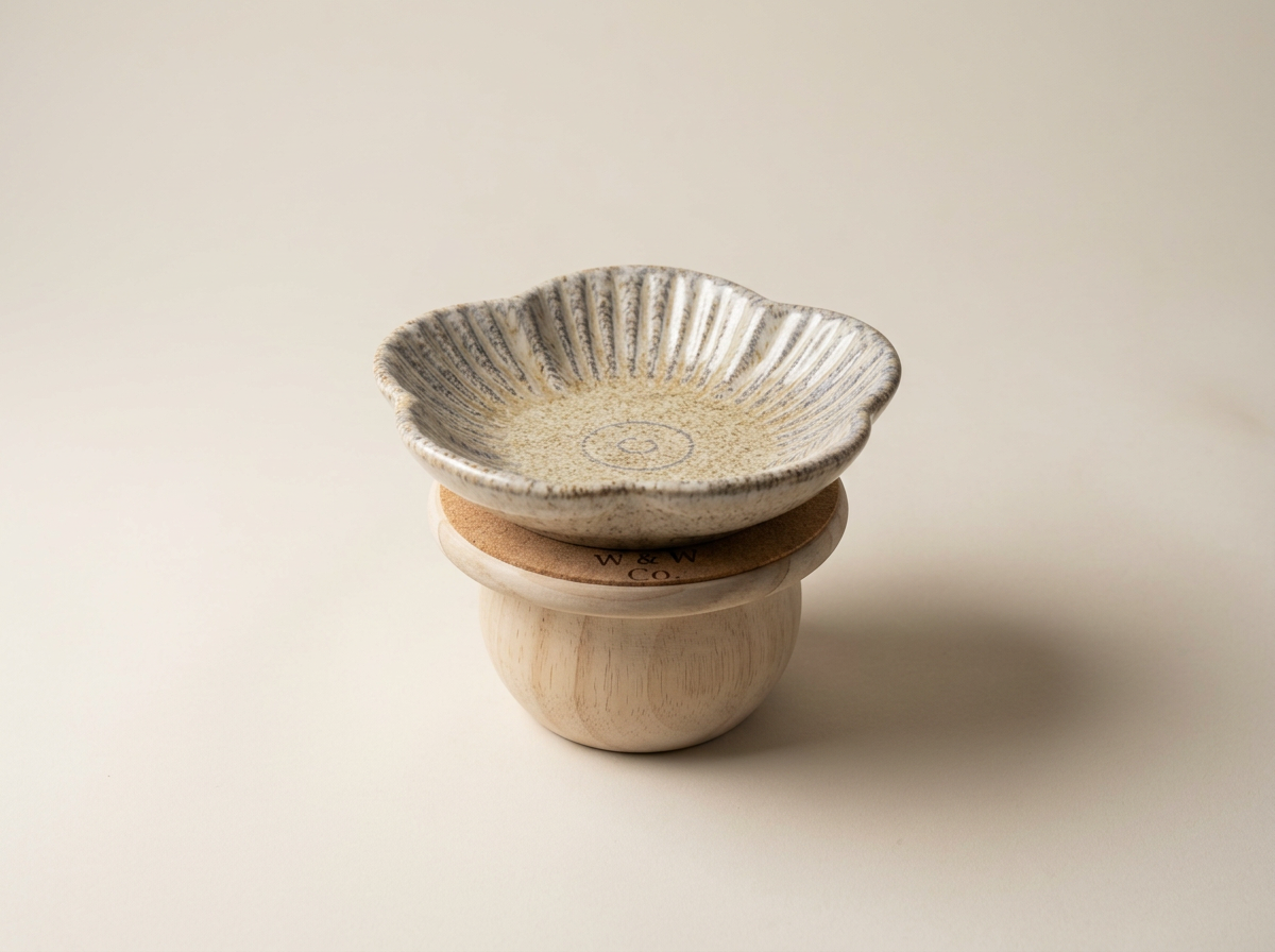 Handmade Wooden Cat Food Bowl Riser
