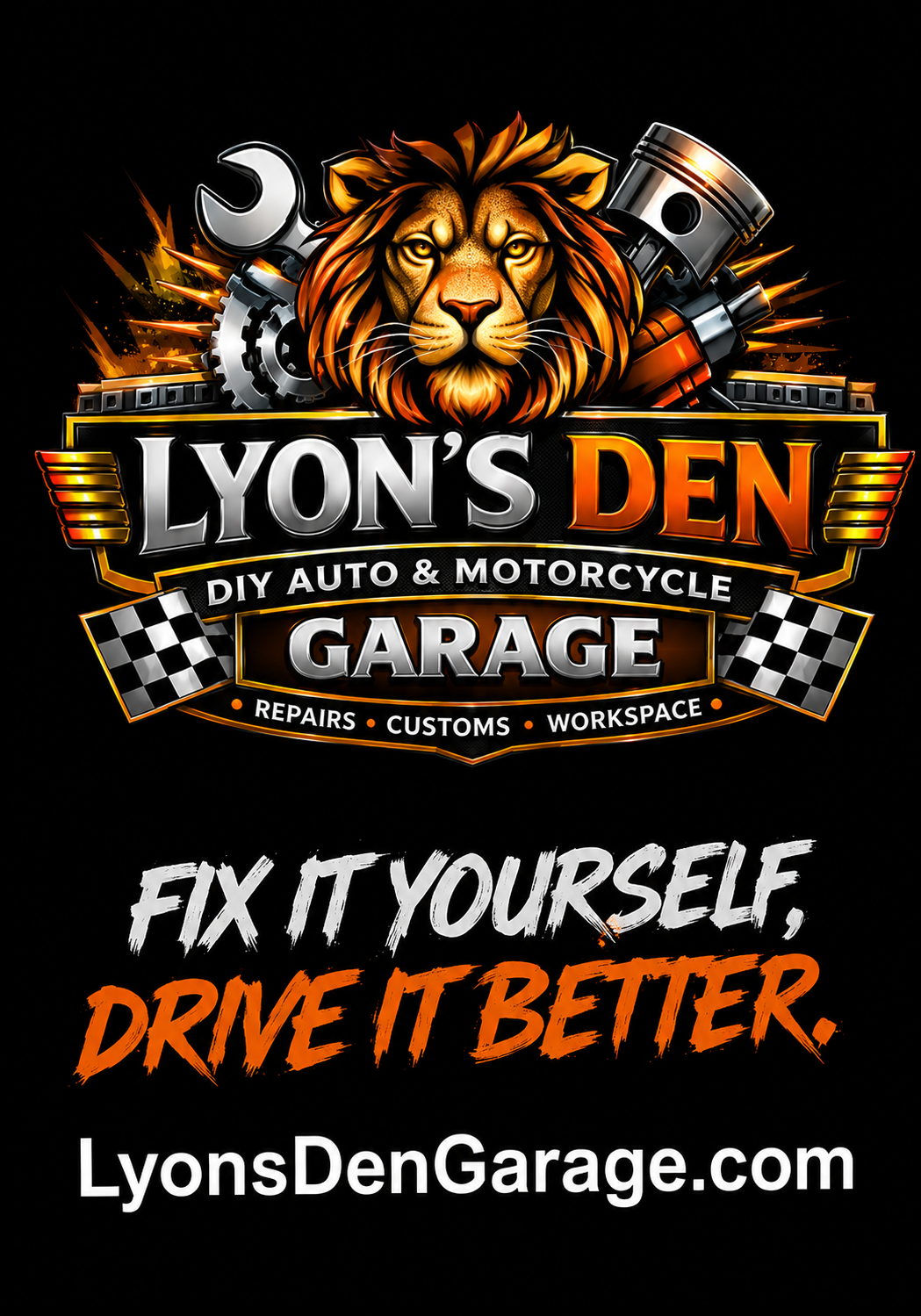 Lyon's Den Garage – Kentucky's DIY Auto & Motorcycle Repair Facility. Rent professional service bays, lifts, tools, and equipment by the hour.