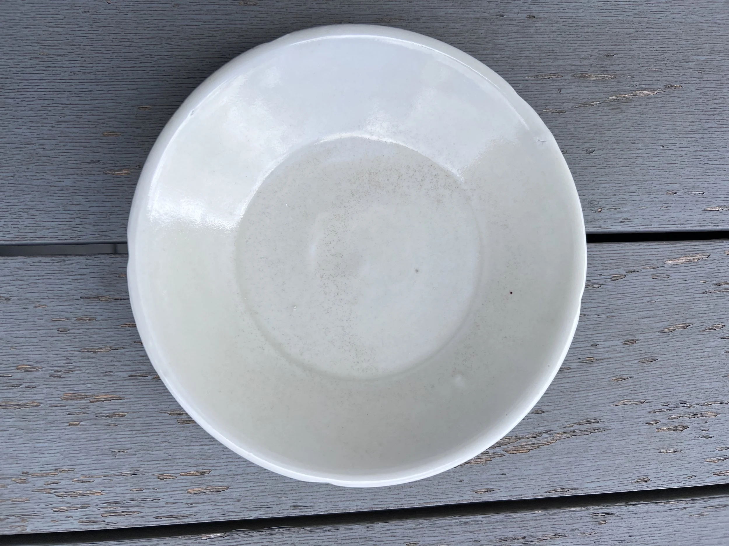 Chinese White Ware Five-Lobed Dish