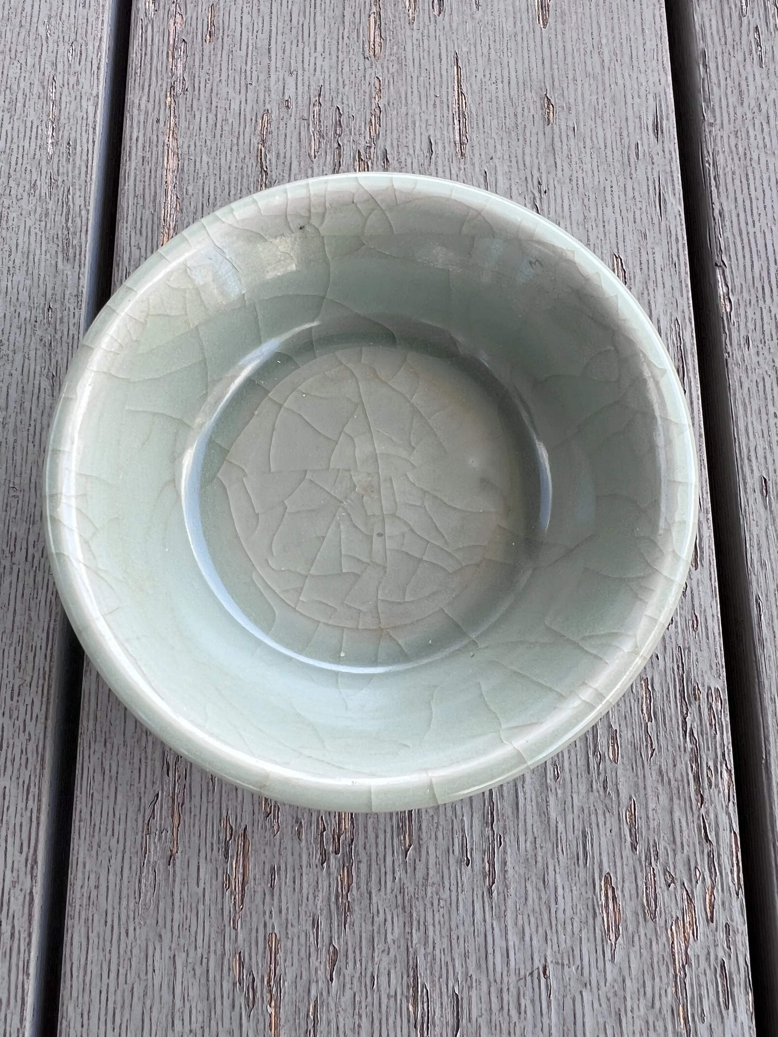 Chinese Longquan Celadon Shallow Dish