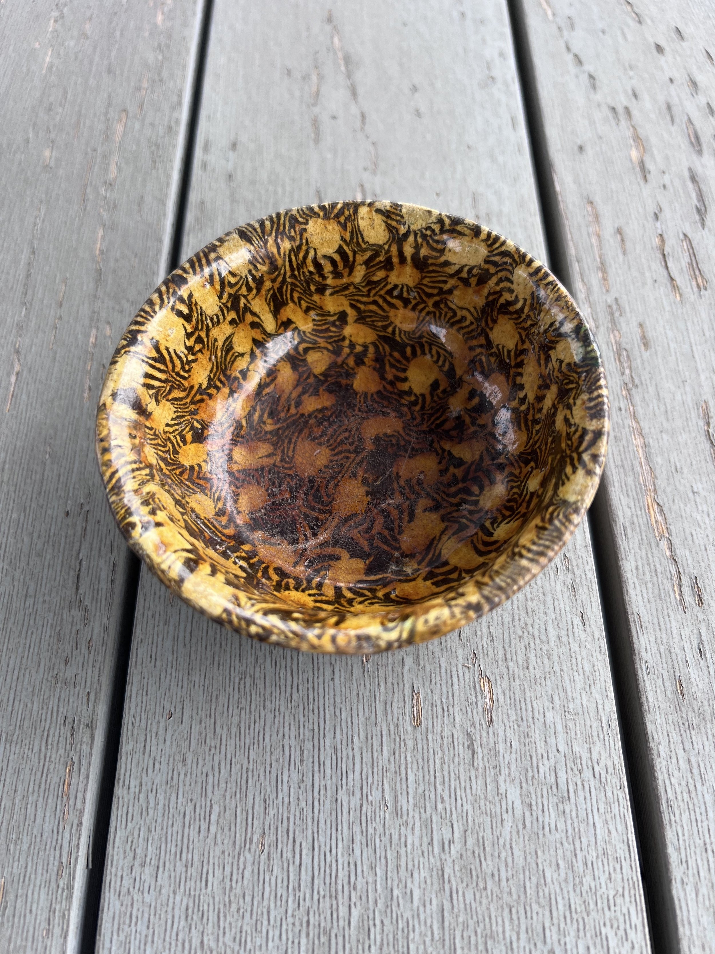 Tang Dynasty Marbled Pottery Bowl