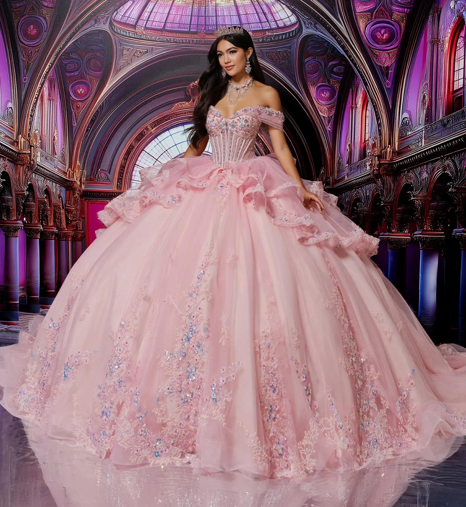 PRINCESA BY ARIANA VARA
Color: Fairy pink 
Size: 2
Style #: PR30221