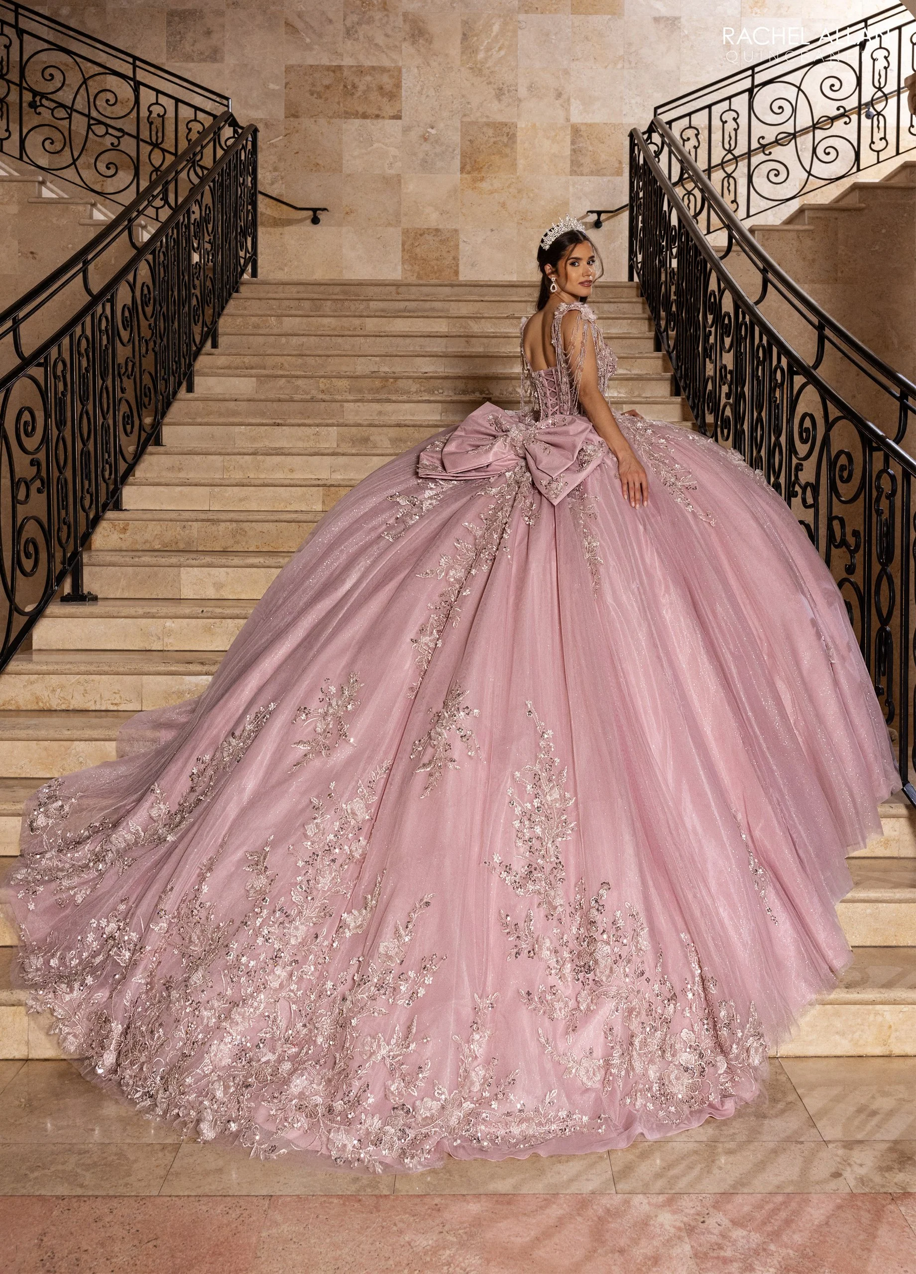 RACHEL ALLAN 
Color: Rose
Size: 4
Style #: RQ1182
