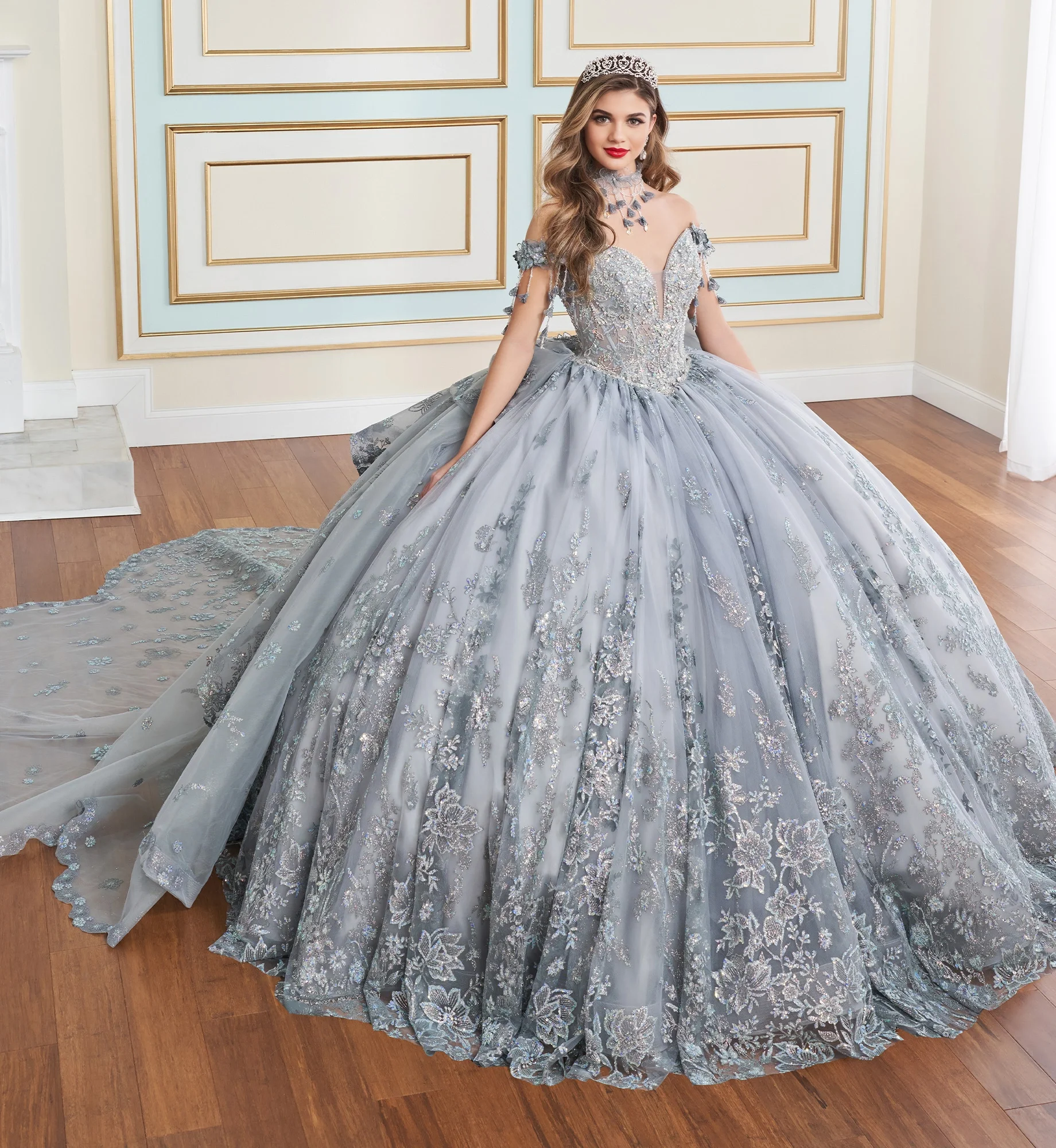 PRINCESA BY ARIANA VARA
Color: Slate
Size: 6
Style #: PR30172