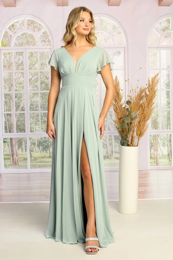 Cindy 
Style: 1705
Color: Sage & Dusty Rose 