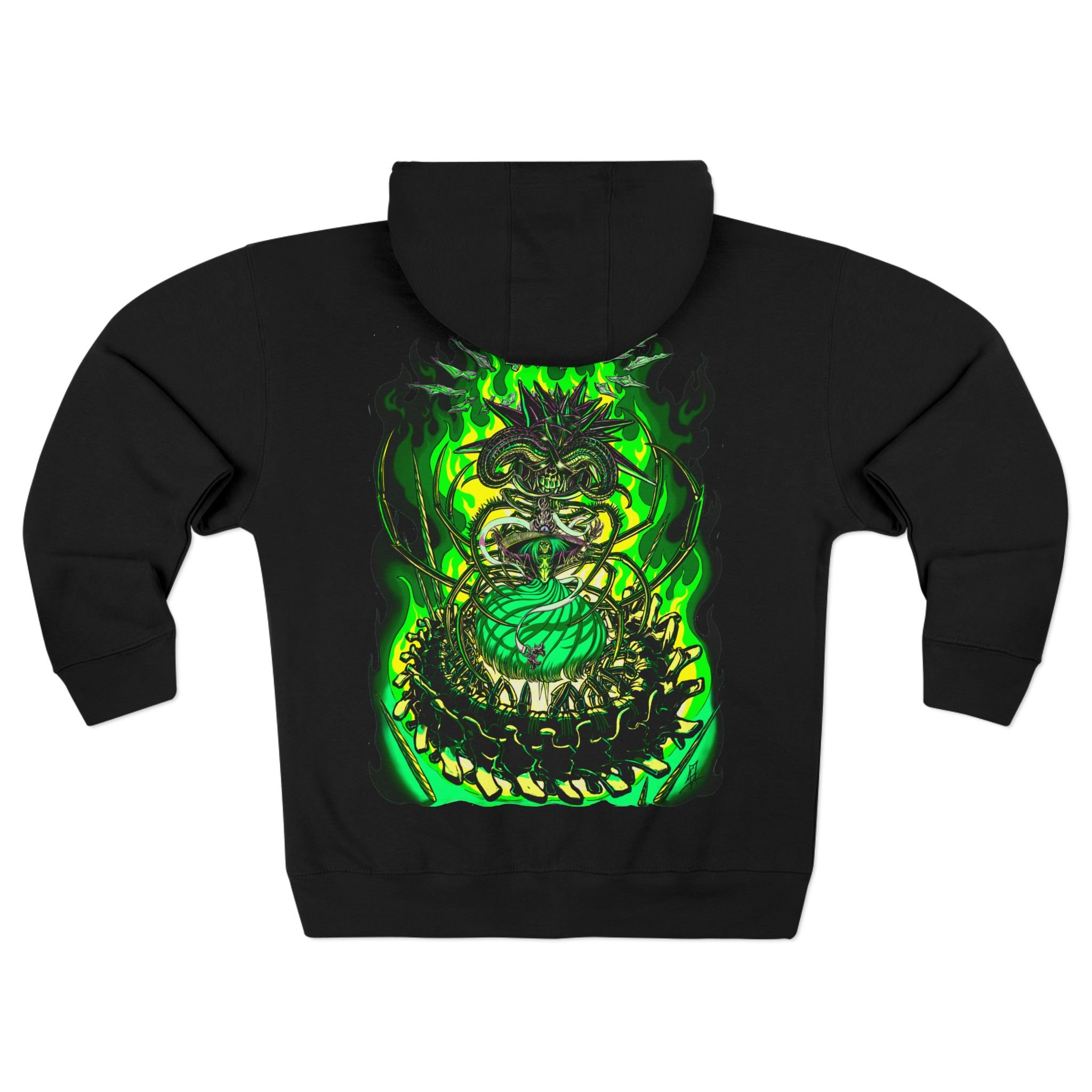 "The Spinal-pede Witch" Full Color Zip-Up Hoodie by Eric Vargas
