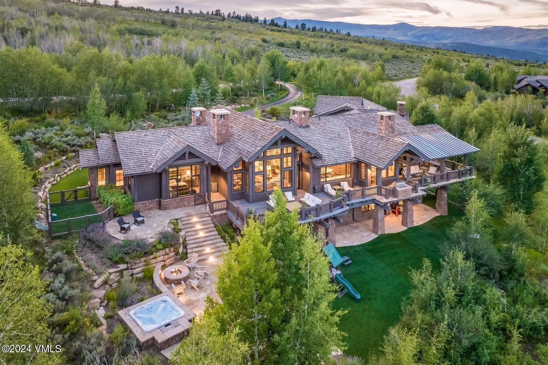76 Setting Sun — 7,000 sq ft Red Sky Ranch estate with golf course views, Wolcott CO