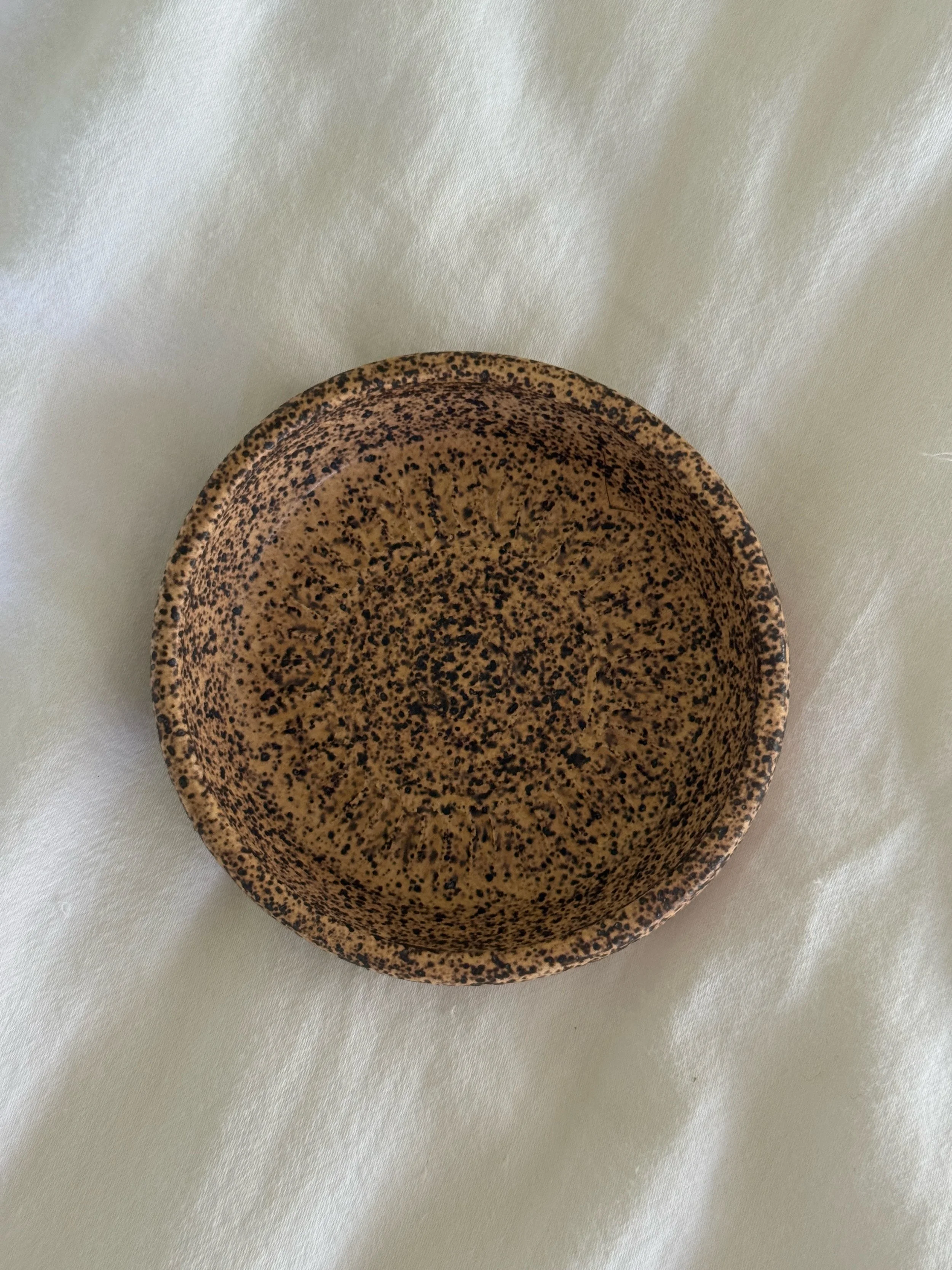 Beige Speckled Plate