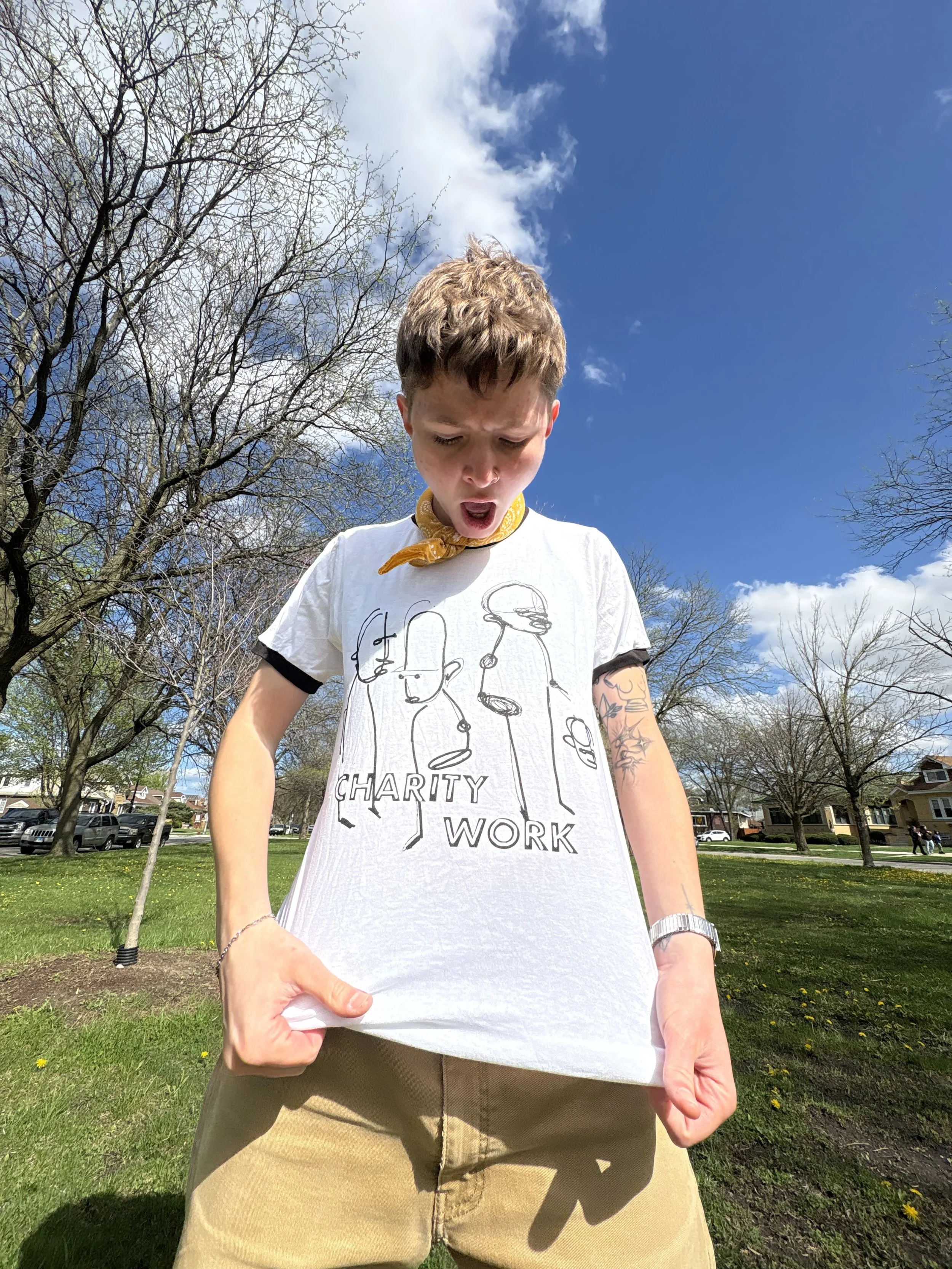 Charity Work Ringer Tee